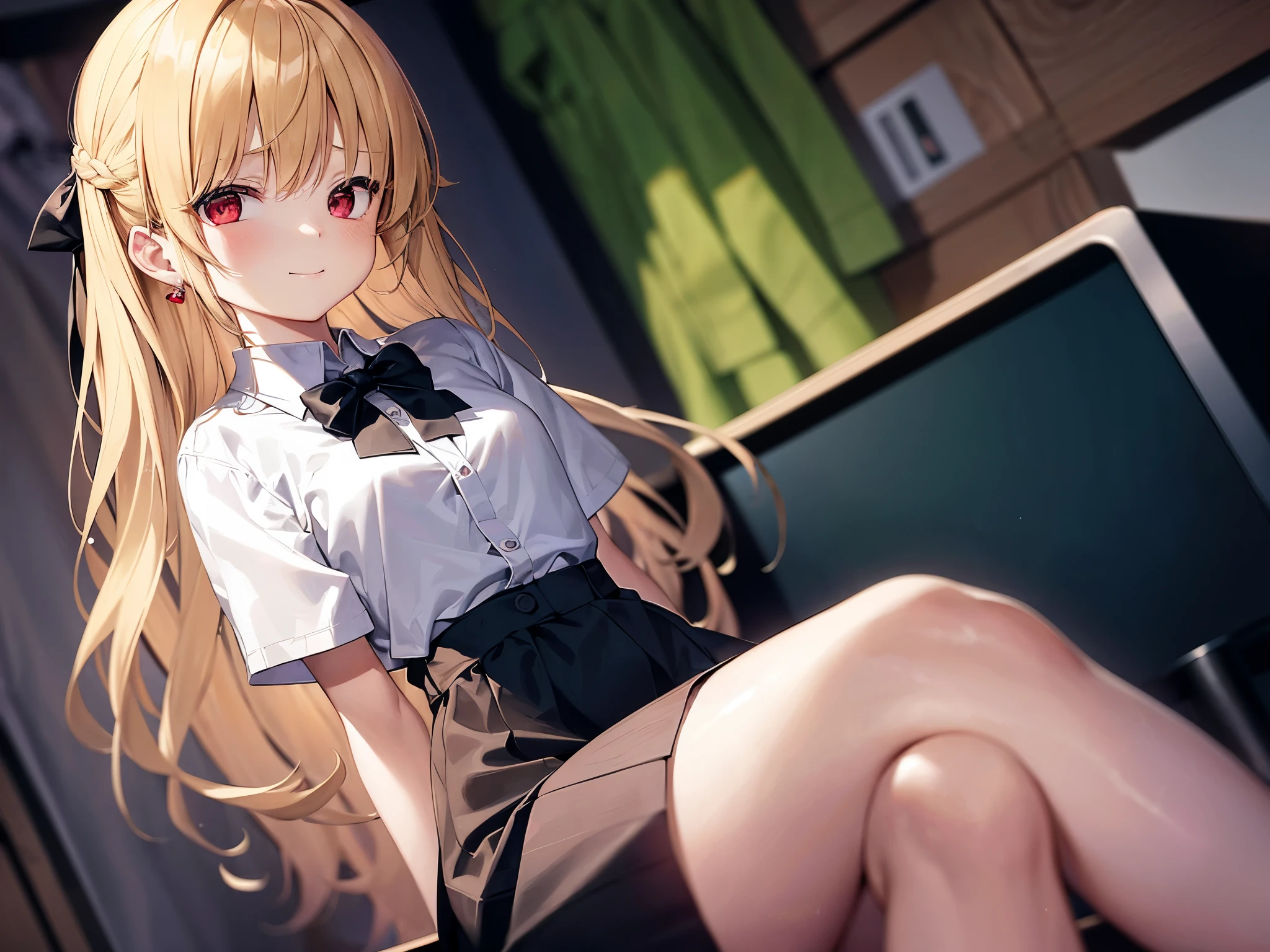 photo realistic, photo realistic, photo realistic, (masterpiece,best quality:1.4),(8k,raw photo,photo realistic:1.2),Not Safe for Work, detailed skin,detailed face,1girl,Japanese idol,cute face,Child,petite,
White Mini skirt, (((No Panties))), (((twat))), Open twat, happy, medium bob, (sitting on,spread legs), ((blonde hair)), long hair,((wavy hair)),  little girl, child, 12 yo, (top-less, small breasts, nipp),  ((puss juice, Sweat, Sweatdrop)), (((spread puss,Not Safe for Work))),  (((ure-thra))), urinates, anus, embarrassed, half closed eyes, ((clenched teeth)), girl trembling with fuck climax, steam, sweat, tears, Open twat, heart shaped pupils,