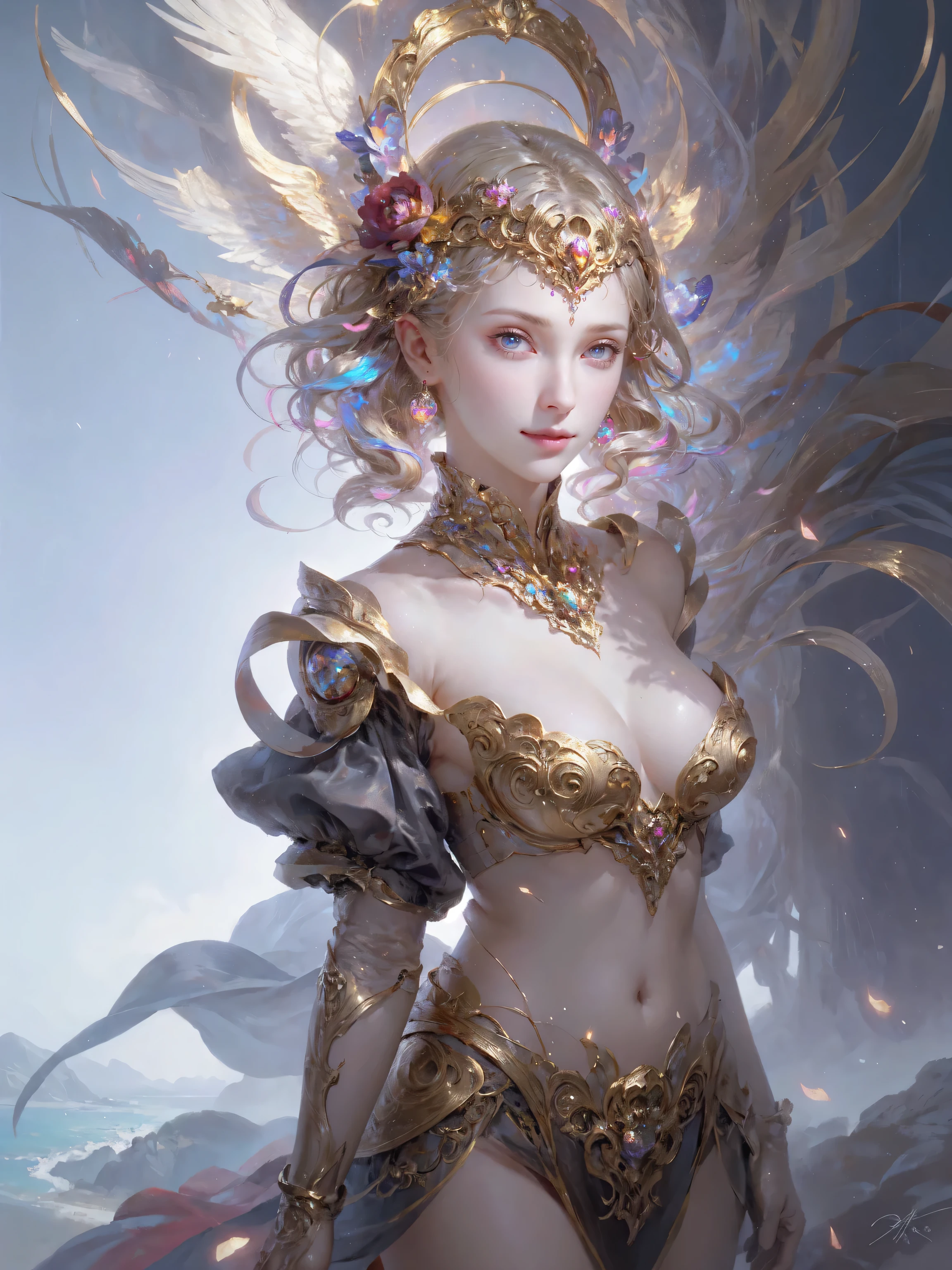 A masterpiece, top quality, best quality, official art, beautiful and aesthetic:1.2, 1girl:1.3, extremely detailed, fractal art:1.3, colorful, highest detailed