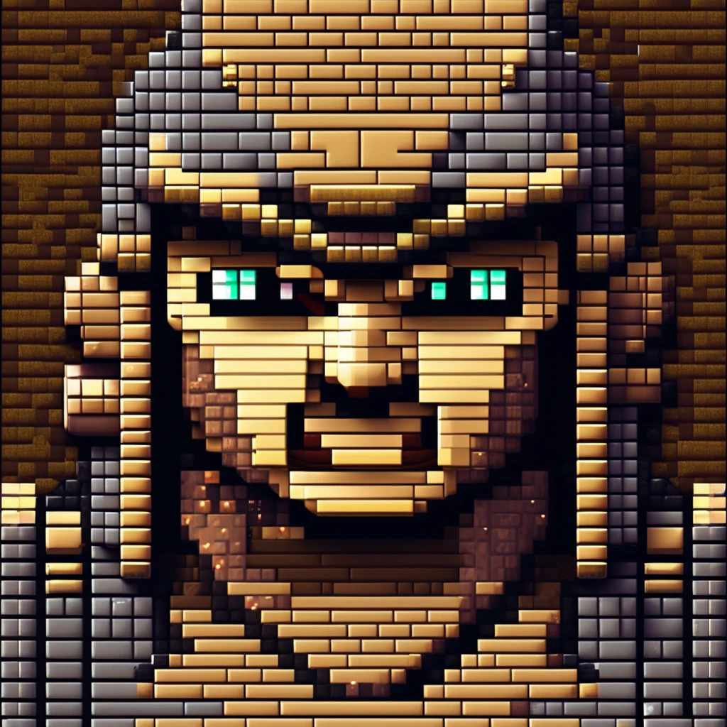 Pixel Art, Pixel art portrait of an ancient warrior, full armor, detailed pixel shading, emotive eyes, #realistic metallic textures, DSLR quality with a vintage pixelated feel, Nikon D, Wide angle lens HD 2D Pixel Art :: Pixel style :: Pixels