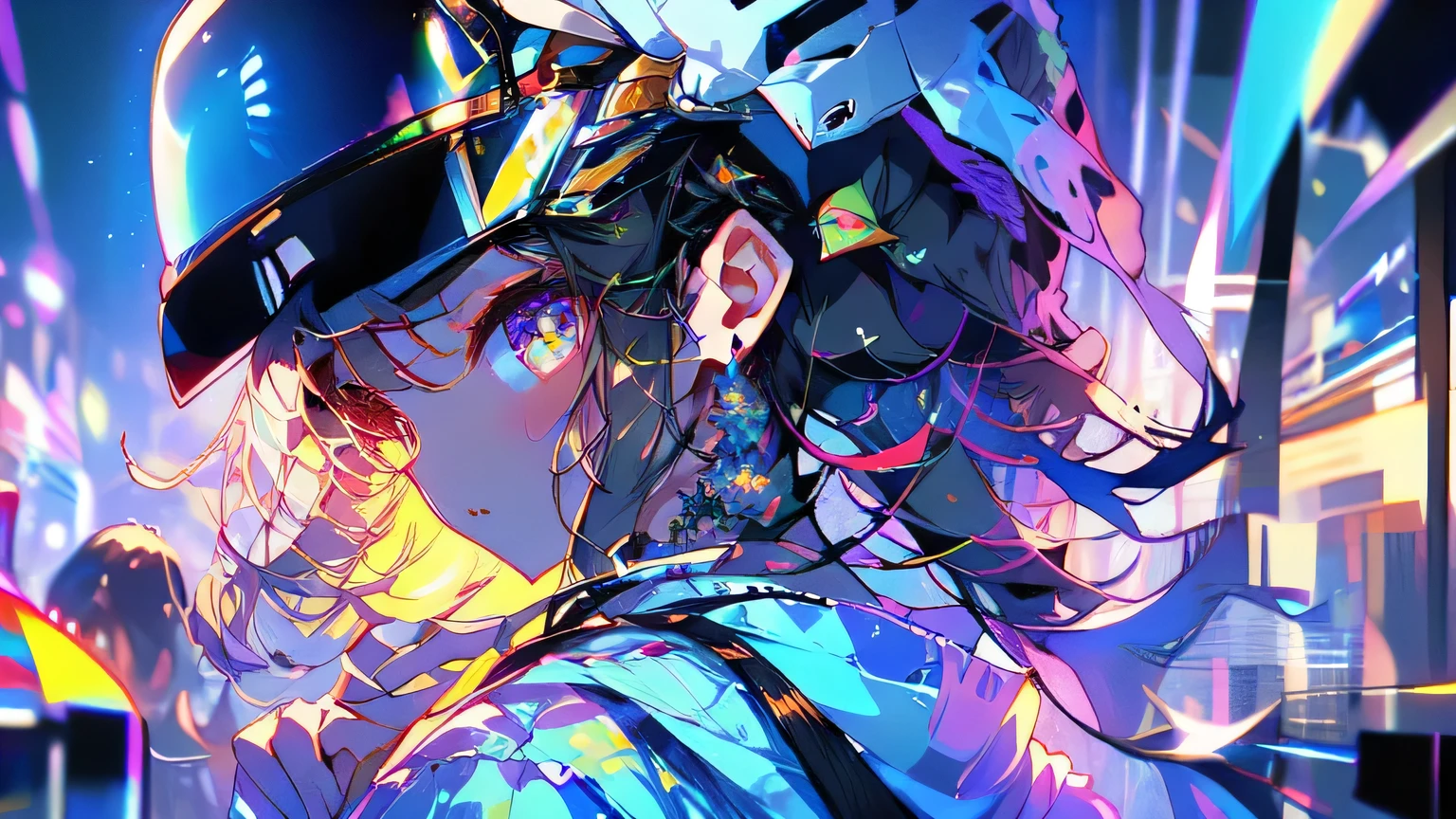 a close up of a person with a mask on holding a cell phone, waves of energy, euphoria, (synthwave), album art, official artwork, ( ( ( synthwave ) ) ), ((waves, vaporwave, retrowave epic art, ((synthwave)), cover art, vaporwave textures, epic retrowave art, vapor wave, vaporwave sci - fi