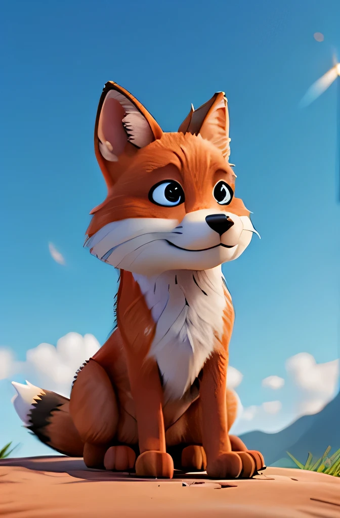 fox next to'A rocket