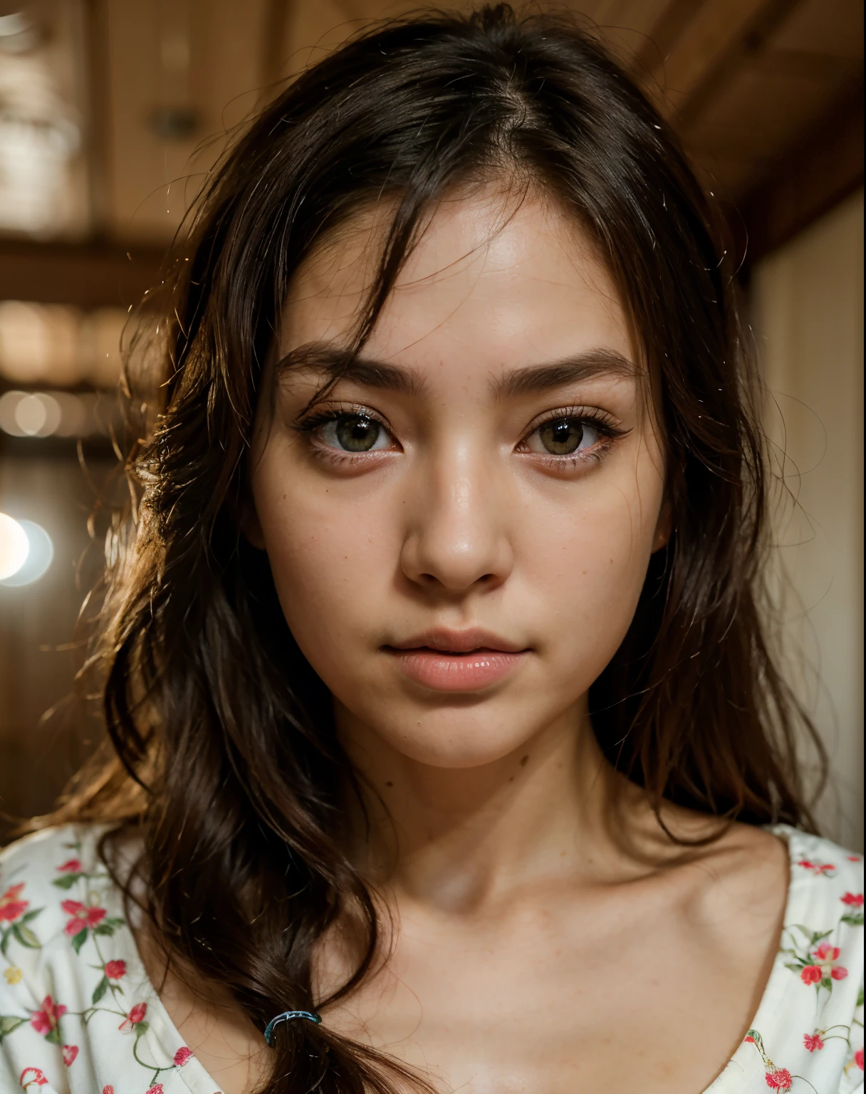 best quality, face focus, soft light, ultra high res, (photorealistic:1.4), RAW photo,
1japanese girl, solo, cute, (pupil, lights in the eyes), detailed beautiful face, (),(high resolution detail of human skin texture),
(long hair),
indoor,
Damask Shirt Dress,
(portrait)