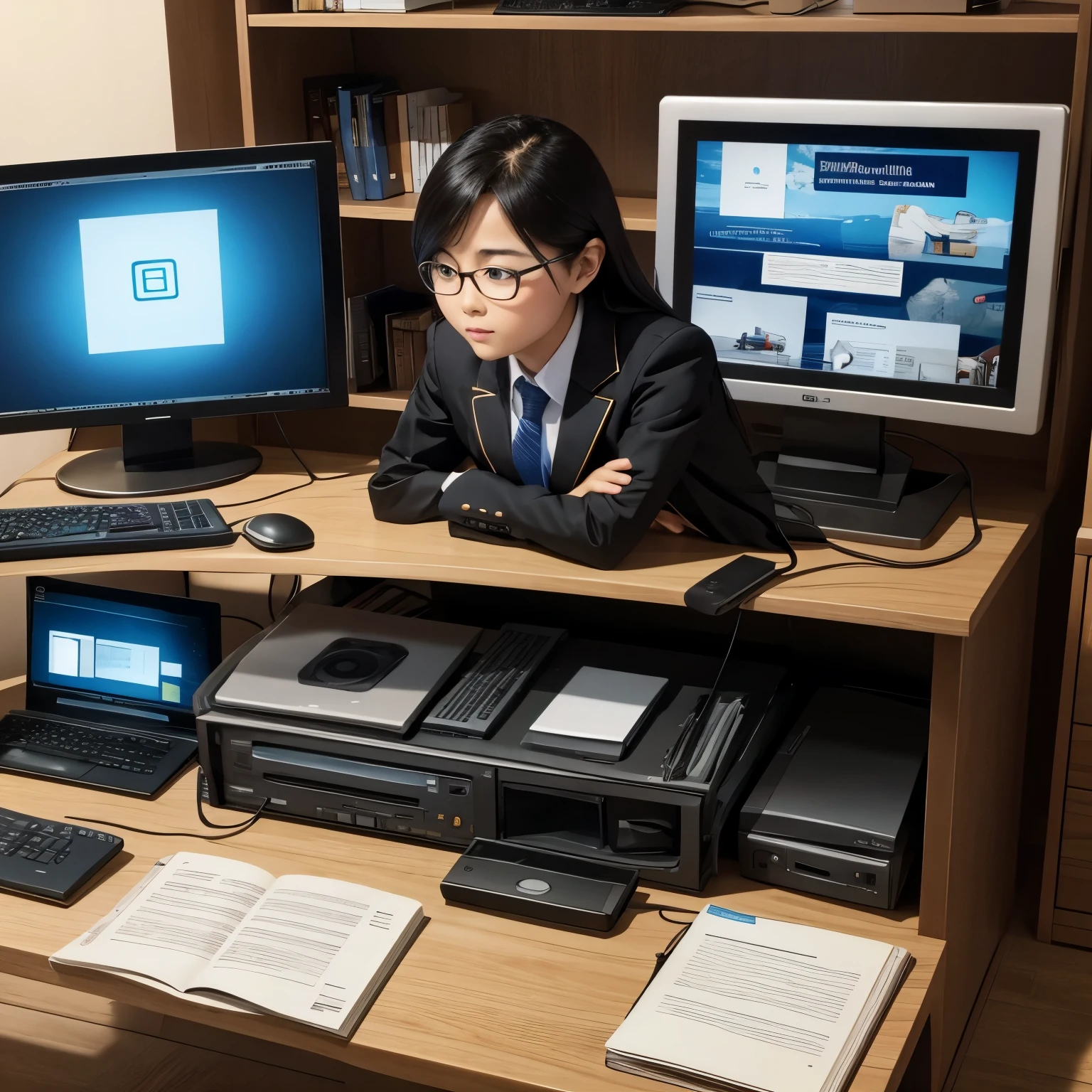 Distance education computer image