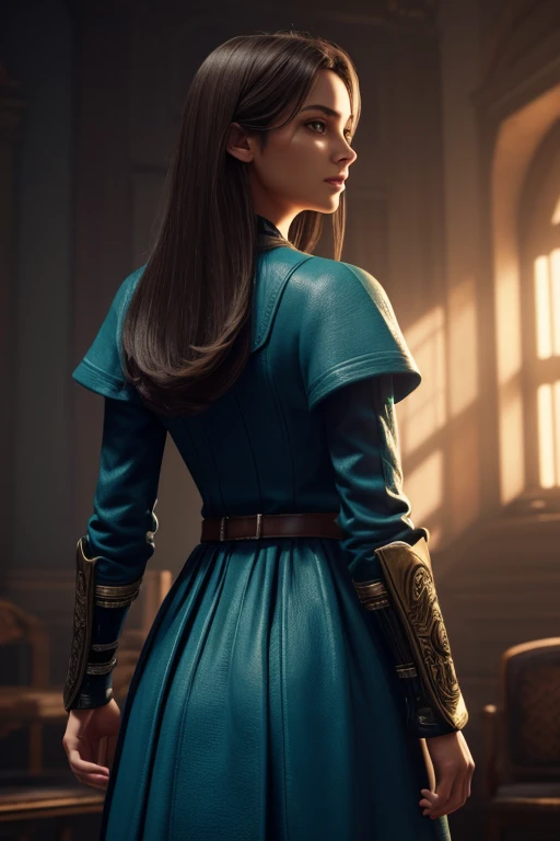 Araffed woman in turquoise dress,Dark turquoise dress, ornate dark turquoise clothing, flowing dress, turquoise dress, dressed beautiful dress, Dark turquoise, Dark turquoise tones, elegant turquoise, beautiful flowing fabric, stunningly elegant, extravagant dress, stunning elegant pose, elegant evening dresses!, flowing dress, graceful and elegant.