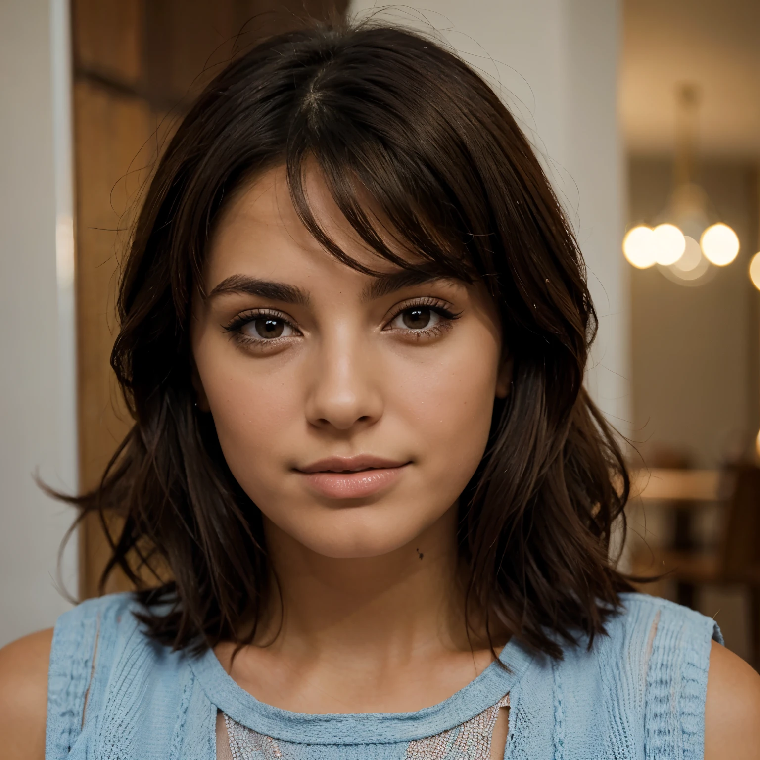 Brune latina charismatique 