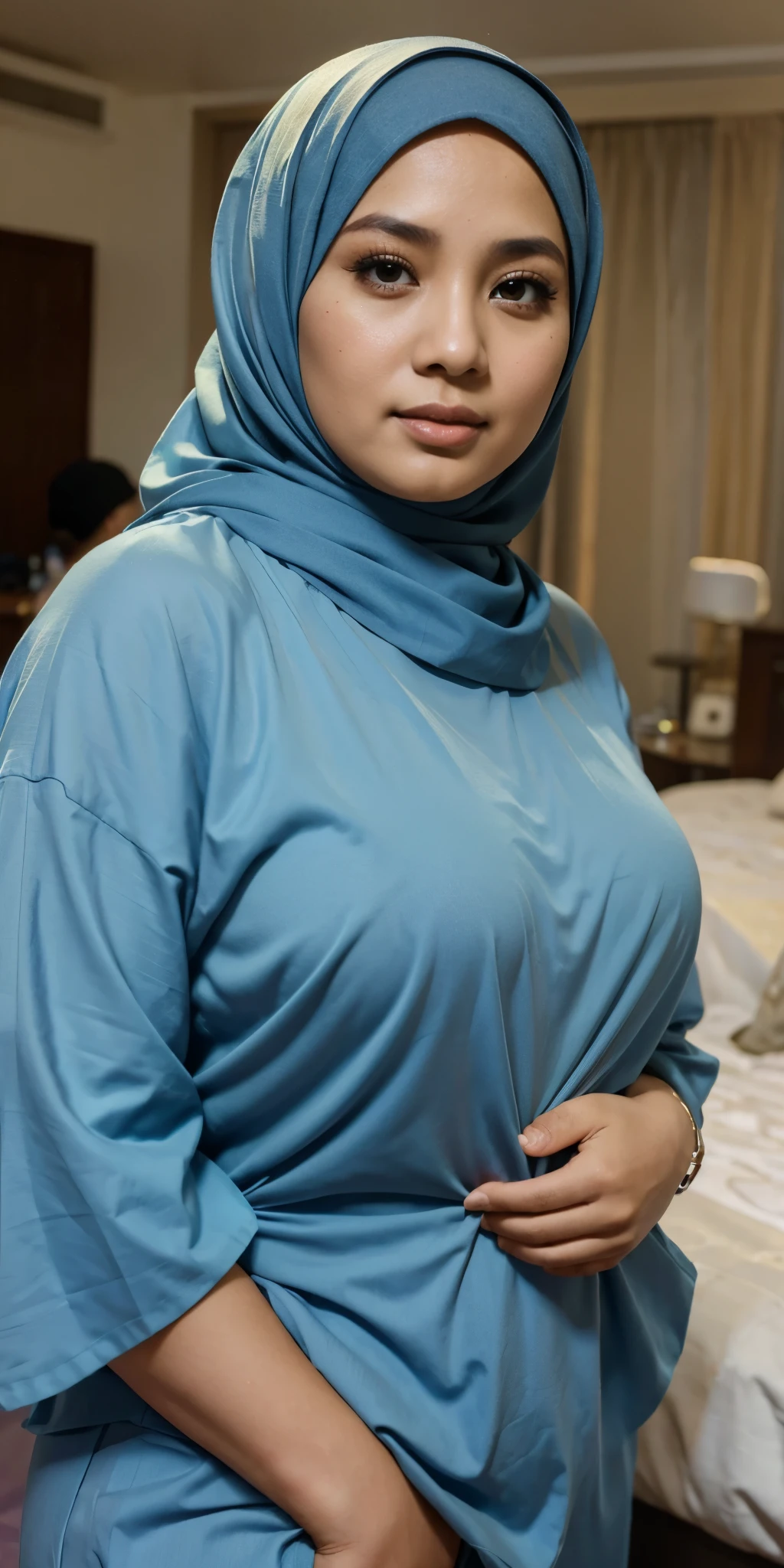 Malaysia woman, Hijab , plump woman, 40 year old, real