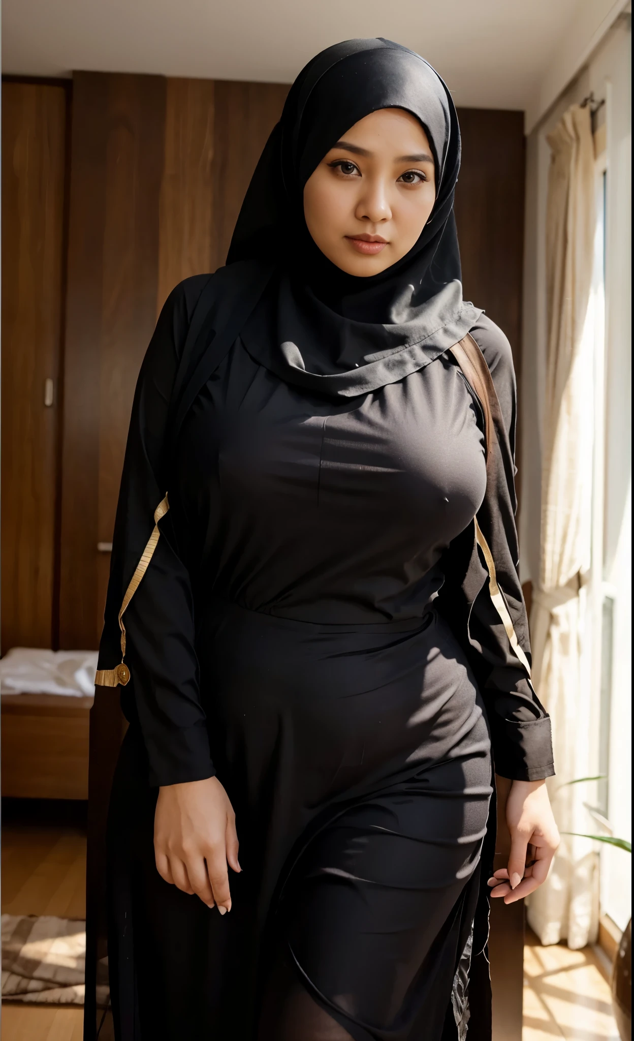 Malaysia woman, Hijab , plump woman, 40 year old, real