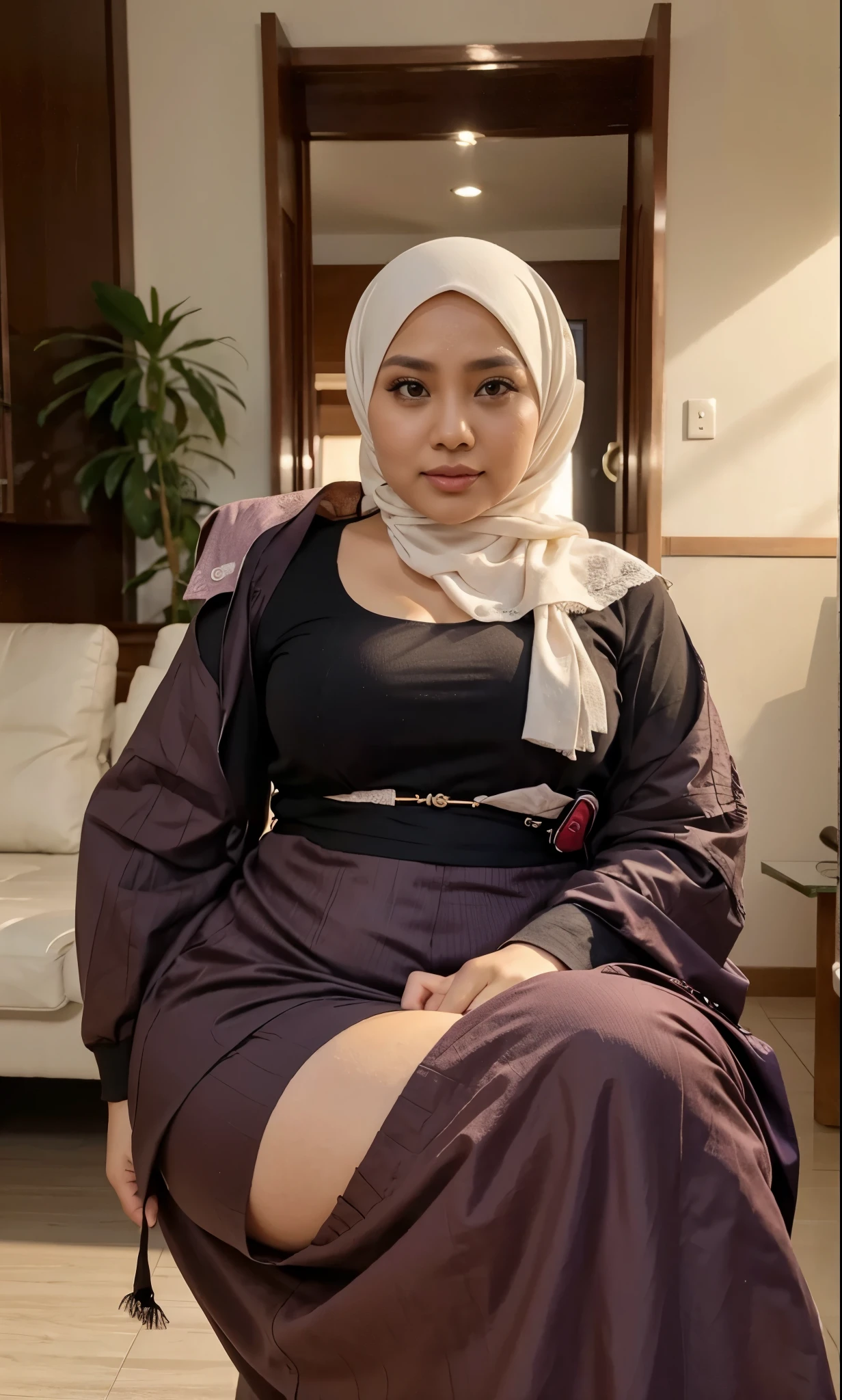 Malaysia woman, Hijab , plump woman, 40 year old, real