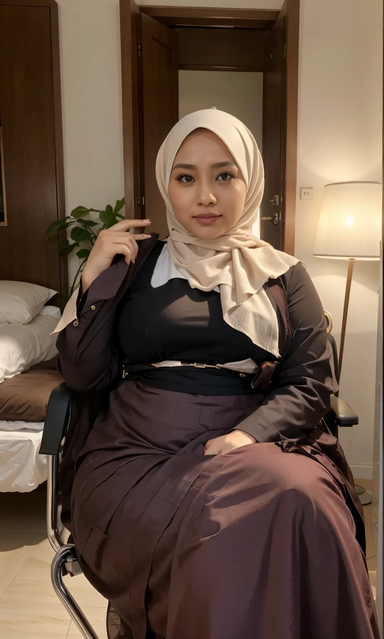 Malaysia woman, Hijab , plump woman, 40 year old, real