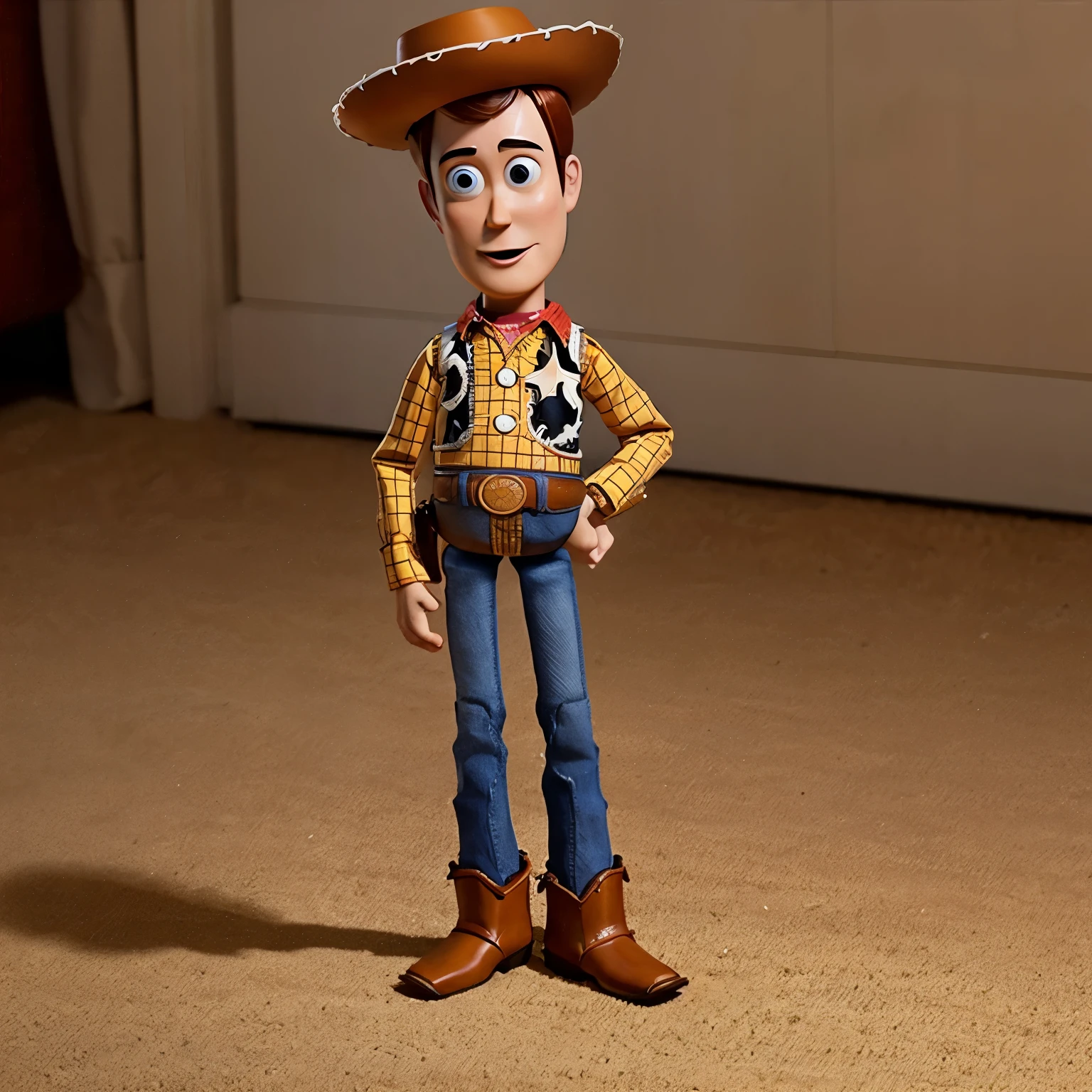 Woody of toy story sad