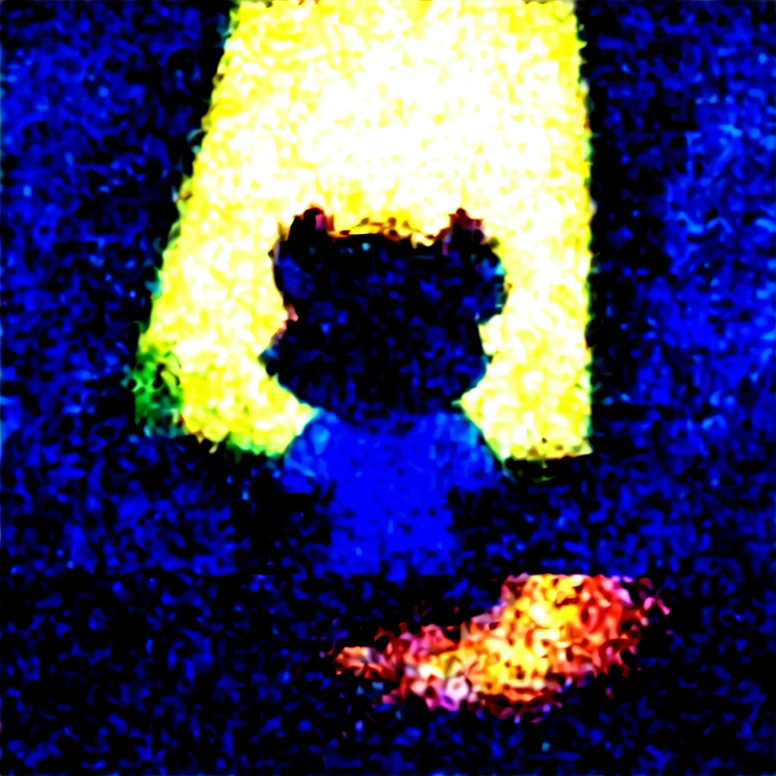A big rat appearing somewhere in a kitchen scaring a boy wearing a blue shirt