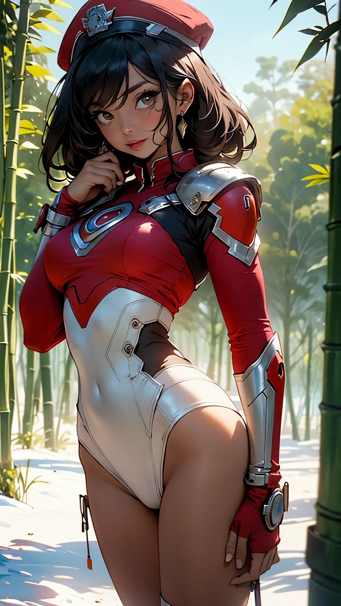 9 Women,36 years old,multiple personILF,mature,Bigchest,Big breasts Thin waist,long leges,Raised sexy,Pornographic exposure, solo,Nine women,Beauty contests,standing on your feet(Background with:bamboo forrest,at winter season,Snow on the ground) She has short black hair,dynamicposes,Sweat profusely,drenched all over the body,seen from the front, hair straight, mostly cloudy sky,(((tmasterpiece),(Very detailed CG unity 8K wallpaper),best qualtiy,cinmatic lighting,detailed back ground,beatiful detailed eyes,Bright pupils,(Very fine and beautiful),(Beautiful and detailed eye description),Black eyes,Redlip,ultra - detailed,tmasterpiece,)),facing at camera,(The upper part of the body),A high resolution,ultra - detailed),revealing breasts,Bare genitalia, Bulge,legs are open,sexyposture,Camel toes,Flushed complexion,Open-mouthed,frontage,Gold Saint Seiya,double bun hair,Lotus hair ornaments,Officer's cap(Wearing:Sailor uniform,Armour,Gold wire embroidery,Iron Man uniform)