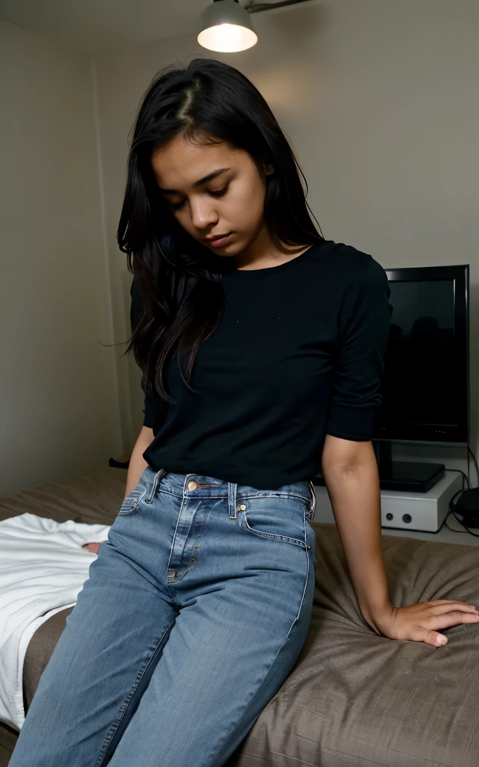 A with pants only