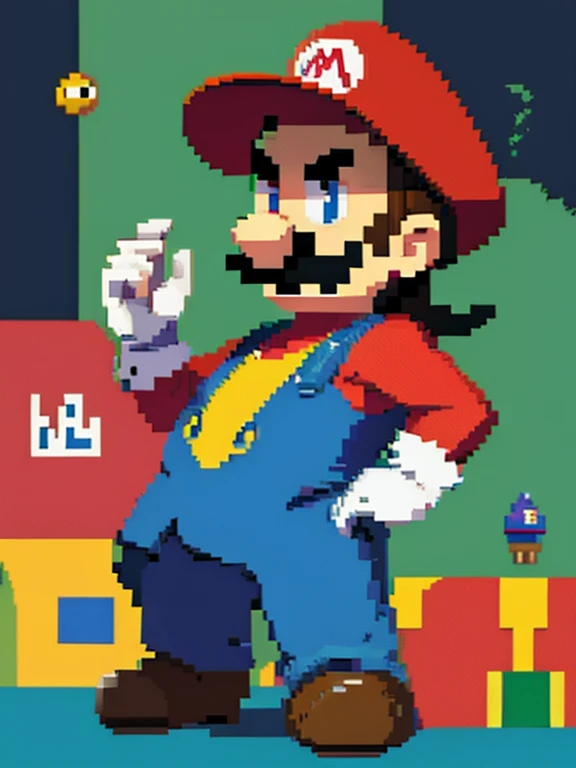 Pixel art: super mario