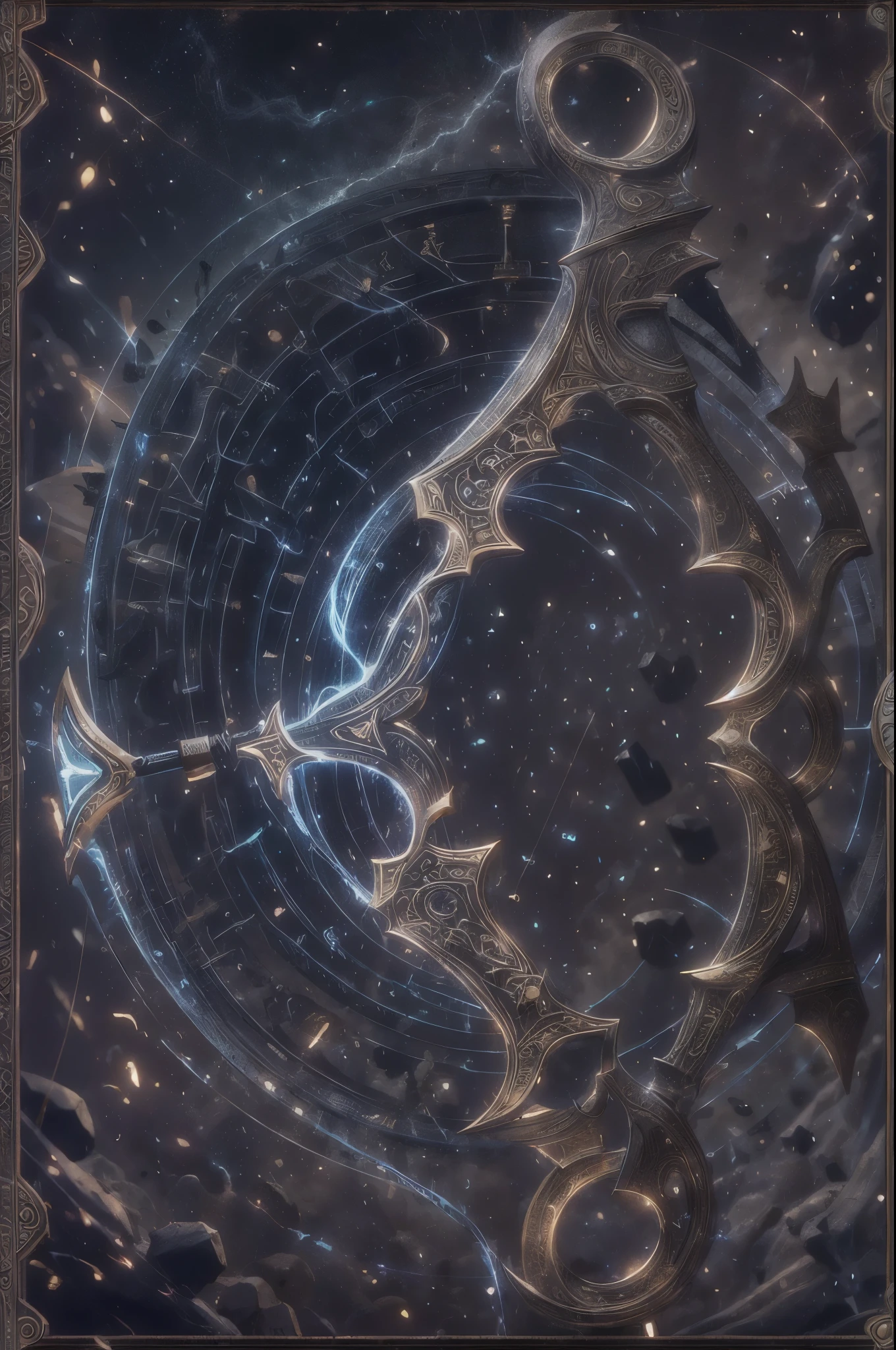 anzhctuxedo, (gothic elf girl: 1.3), tattoo's, detailed back ground, nebula, details Intricate, (trunk), work of art, (face perfect: 1.2)