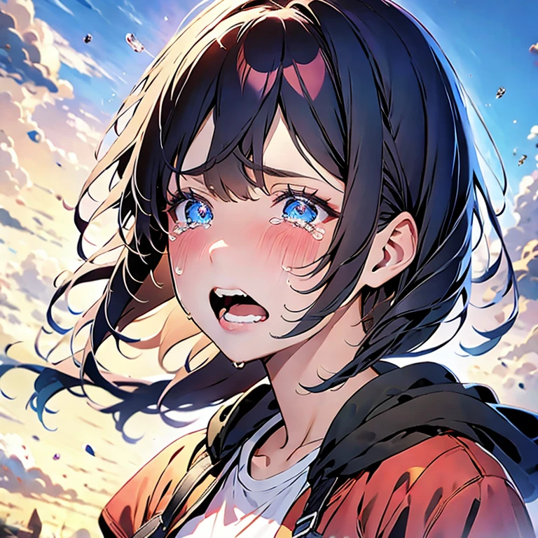 (masterpiece, best quality:1.2), 1girl, solo,Crying