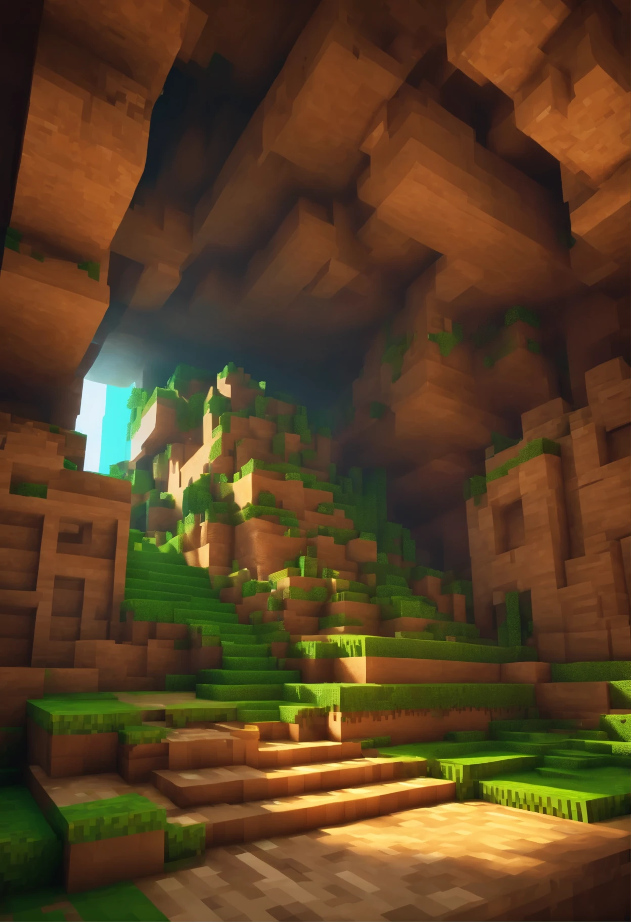 minecraft 3d arte mega steve