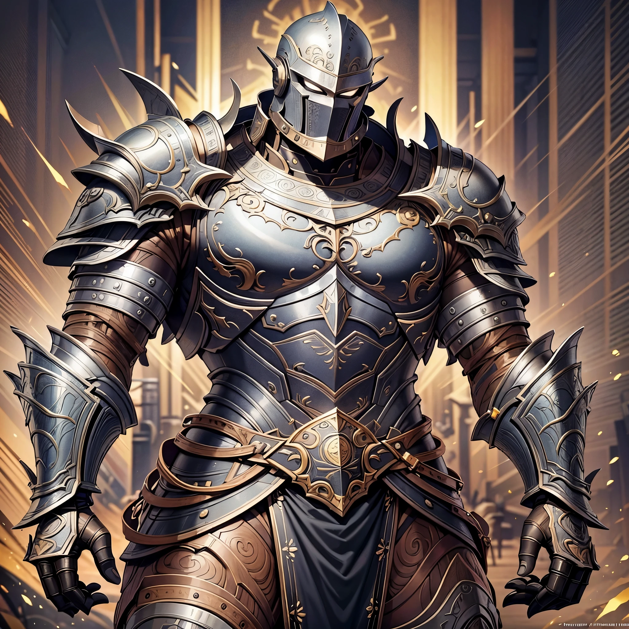 Full length portrait of a black muscular warrior in anime style, showcasing intricately detailed muscles and heavy dark armor. His bald head shines under atmospheric lighting, with striking light and shadow effects creating an intriguing contrast. This highly detailed digital painting exudes an advanced anime art aesthetic, perfect for station art or concept illustrations. With a soft yet sharp focus, every line and texture is rendered in stunning 8k resolution, bringing the intricacies of the warrior's physique to life. Crafted by the renowned artists Makoto Shinkai and Stanley Artgerm Lau, this masterpiece is sure to leave a lasting impression on viewers, gracing the halls of ArtStation and other prest