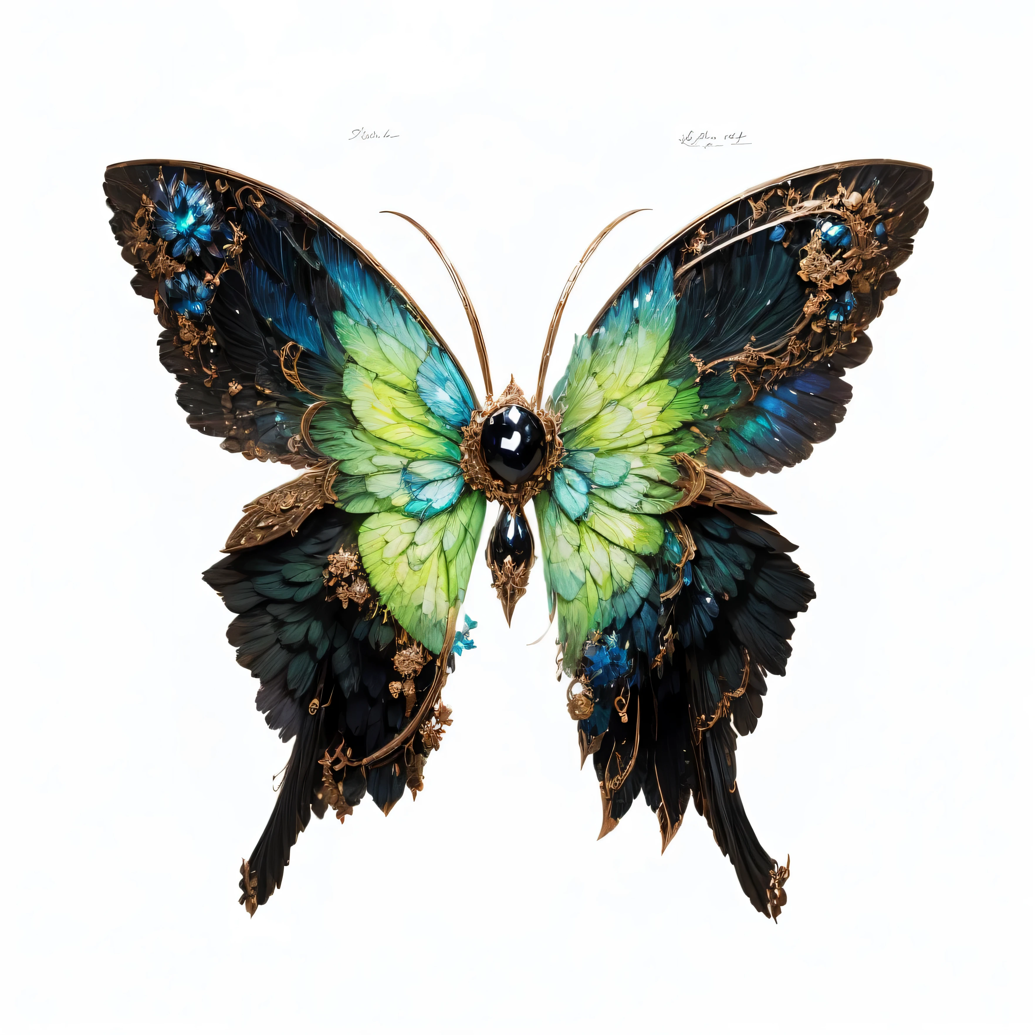 Black rose elements,magic elements,wings around black light,surrounded by dark pillars of light,rose pattern on wings