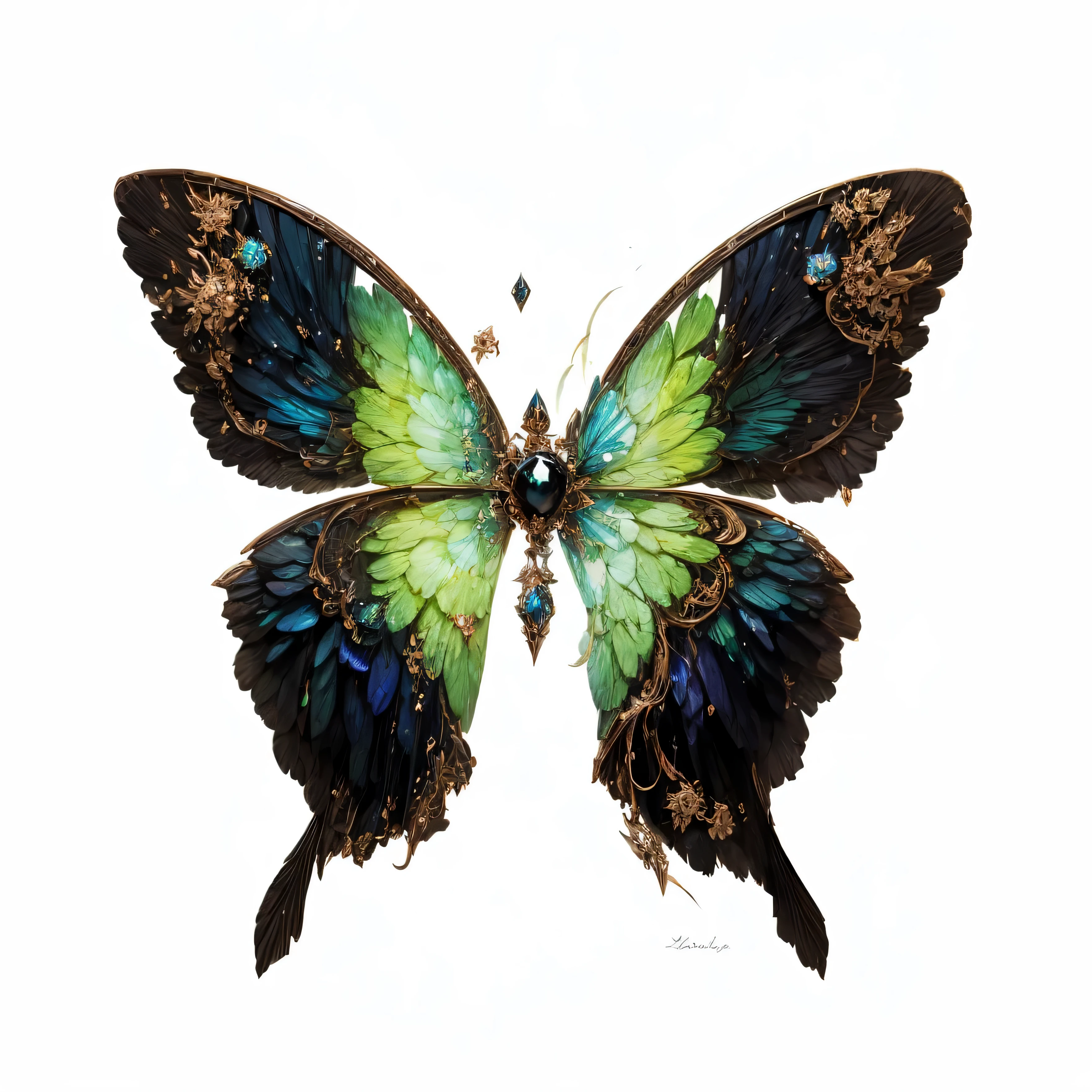 Black rose elements,magic elements,wings around black light,surrounded by dark pillars of light,rose pattern on wings