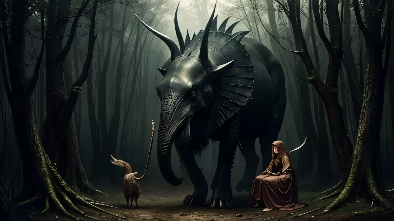 strange creatures from an ancient medieval fantasy bestiarium, Rhizome, highly detailed sharp focus fantasy, imperial colors, by Hieronymus Bosch, Nicoletta Ceccoli, Jean Baptiste Monge, Paul Delaroche, Stephen Gammell, Sherry Akrami, surreal mysterious atmosphere, by moebius