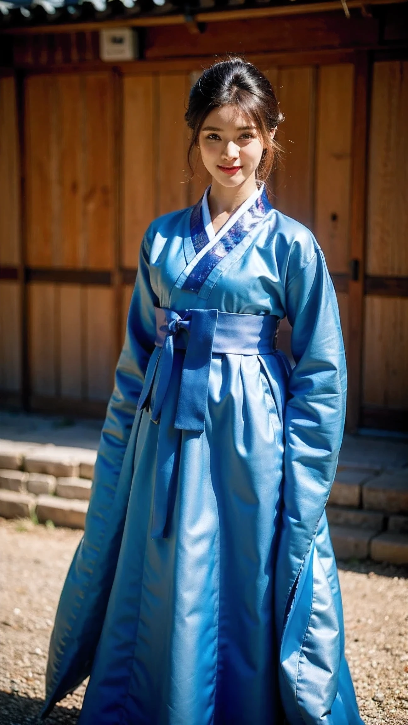 Realistic photography, beautiful woman ,Hanbok