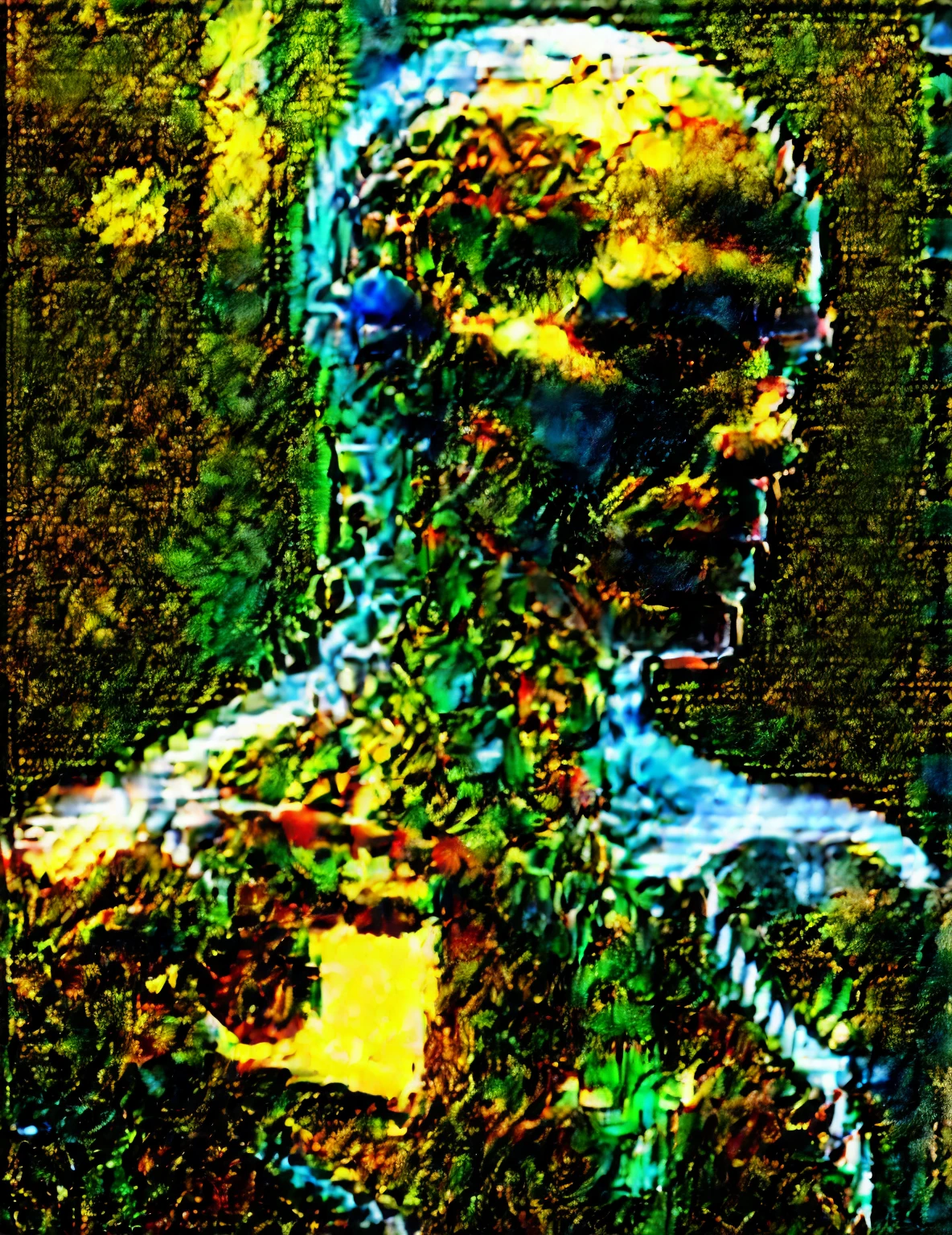 Fascinating realistic photos of (A cybernetic male figure made of otherworldly luminescence and translucent materials.:1.05) (Attempting to pull artificial skin over cybernetic implants:1.2), transparent body, Veins and bones visible through translucent tissue and transparent skin, Complex organization details, details vegetables, Soft cosmic light of nature in the early morning, translucent bioluminescent material, surreal, (Voronoi pattern, Depth of the bounds written, (swirling bokeh:1.275), (kodak portrait 400:0.875) :1.15), (Realistic and complex futuristic background, Lots of futuristic cooking utensils:1.1), shiny glass, (edge lighting, low key light:1.15), heavenly, ethereal, amazing, magical light flare, Natural and soft dreamy lighting, ((warm yellow and deep carbon:0.7), (cinematic look:1.15):1.15)