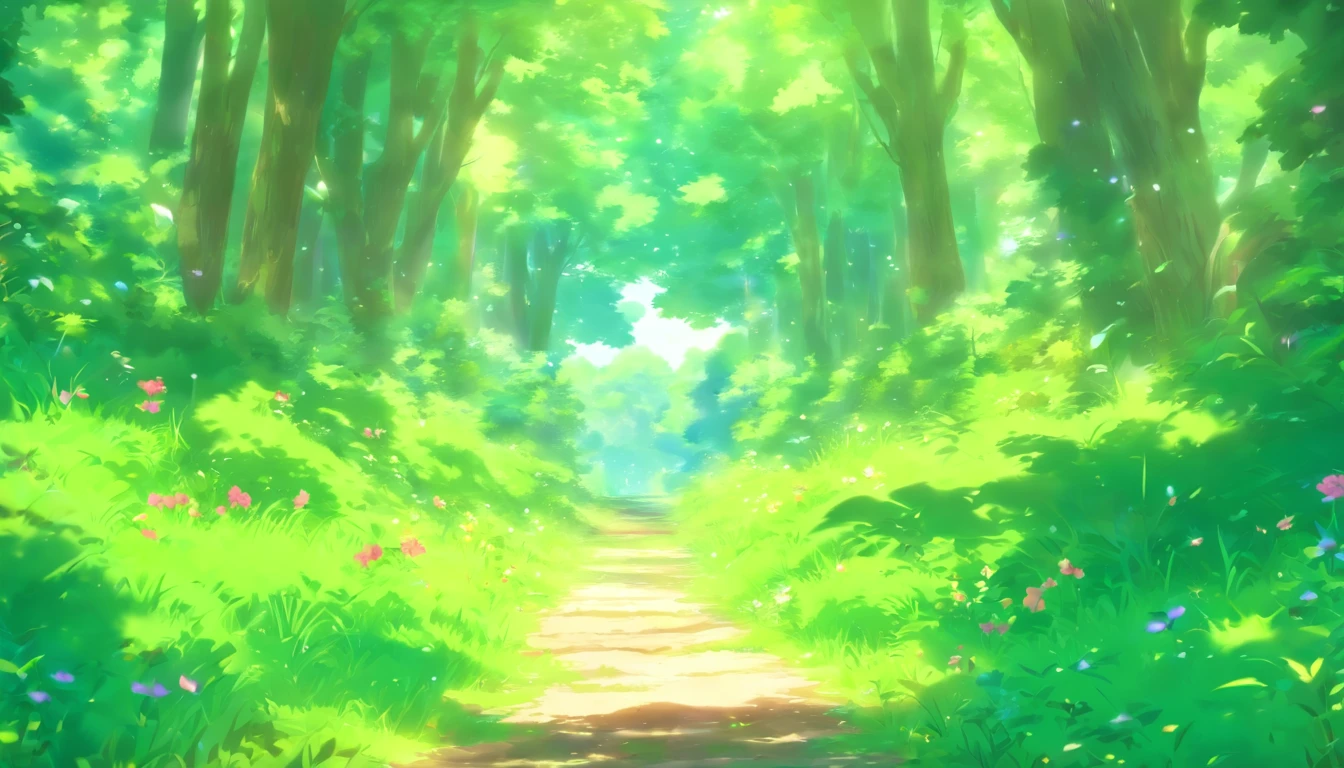 refreshing summer forest、