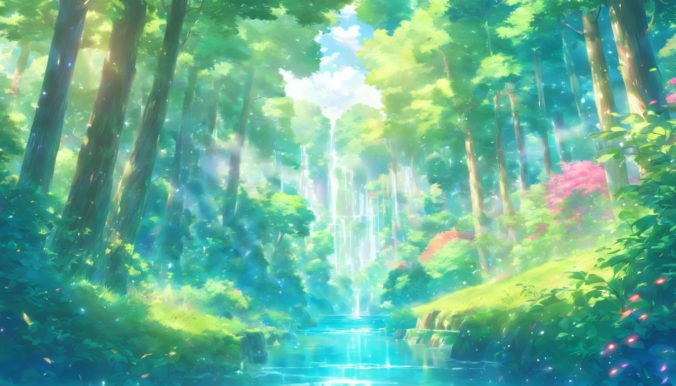 refreshing summer forest、
