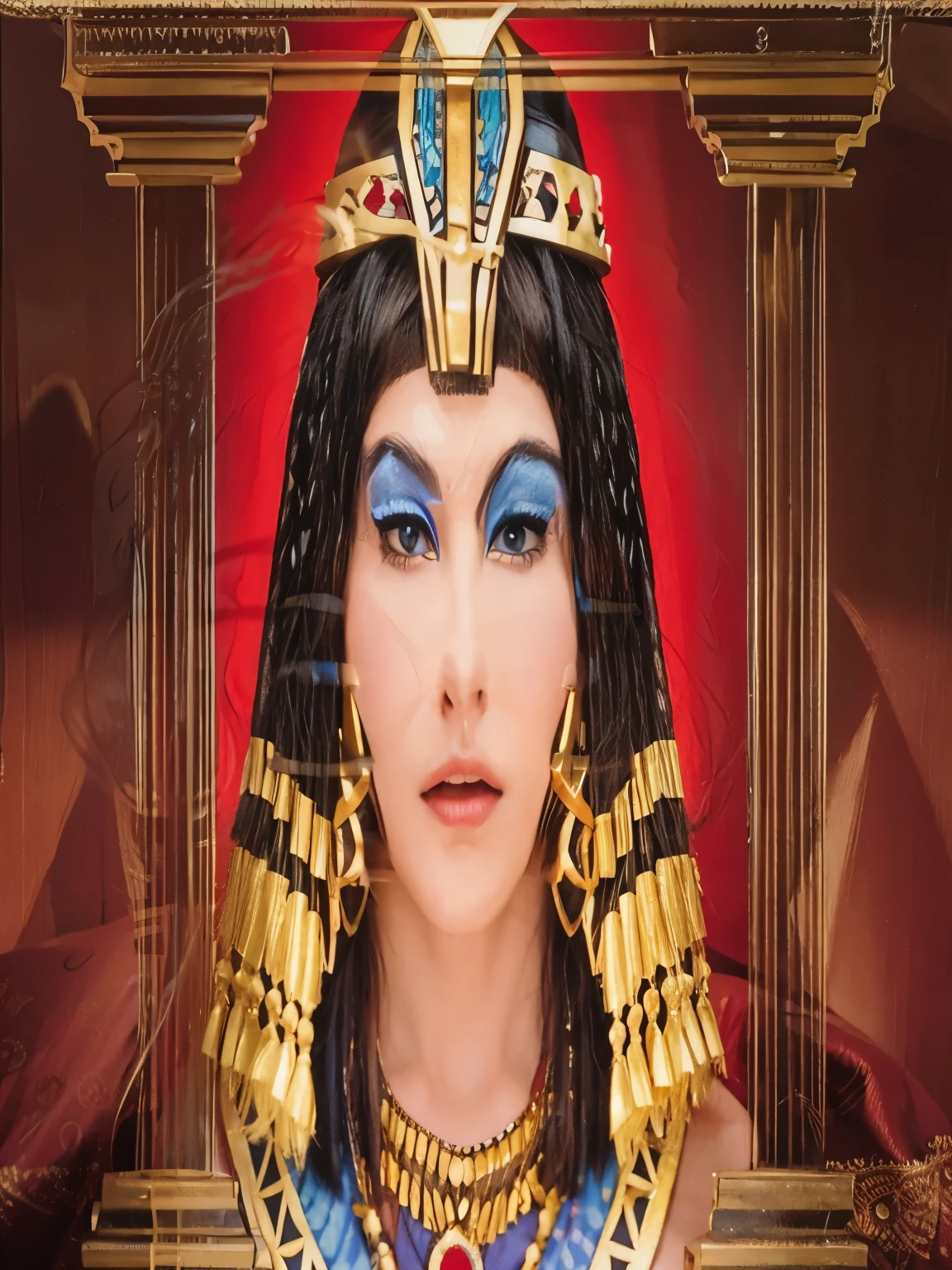 Ancient Egyptian Queen, cleopatra, naked, slim, hot, sexy
