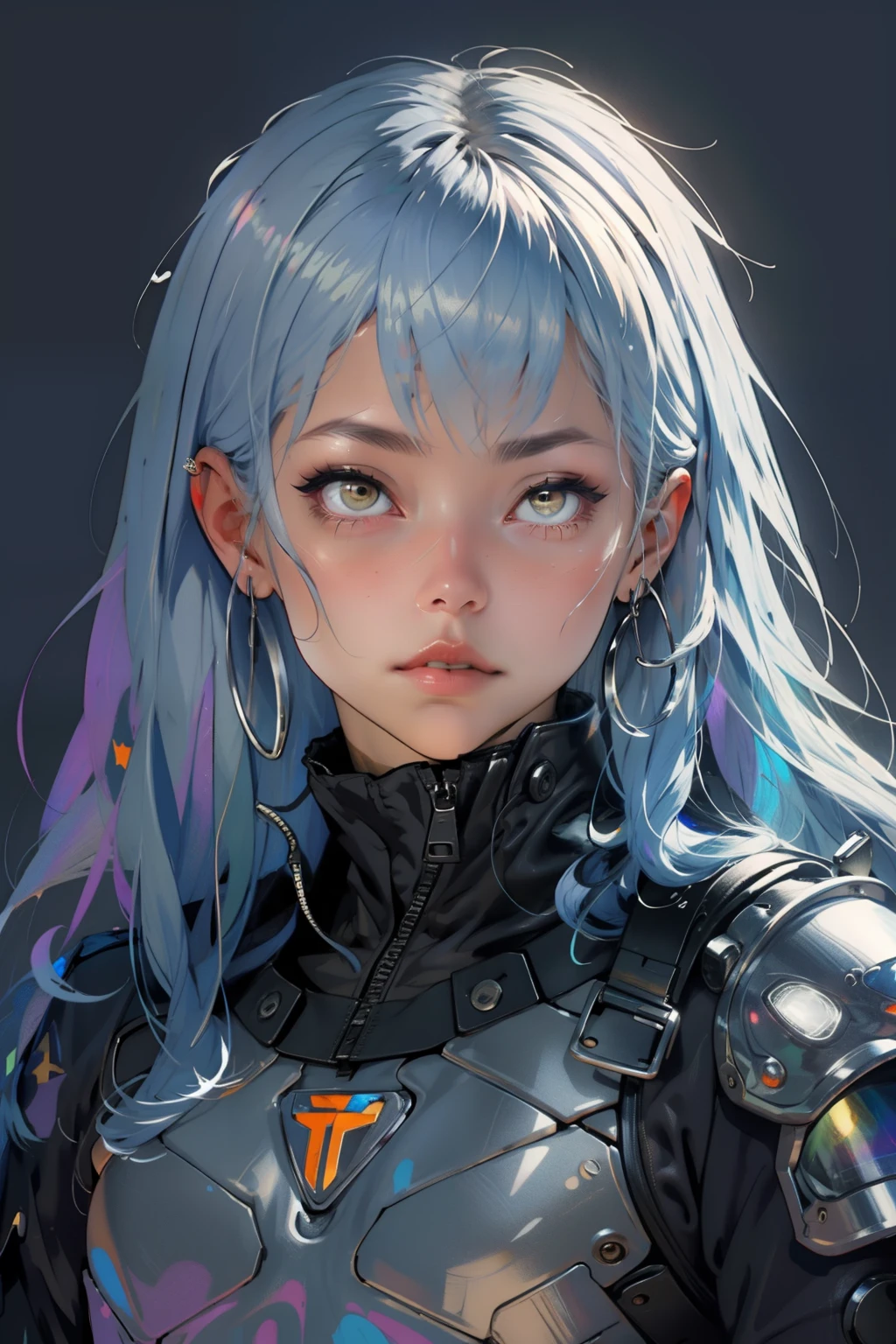 image in pixel art style, knight in the center of the frame, rainbow colors, sparkles
