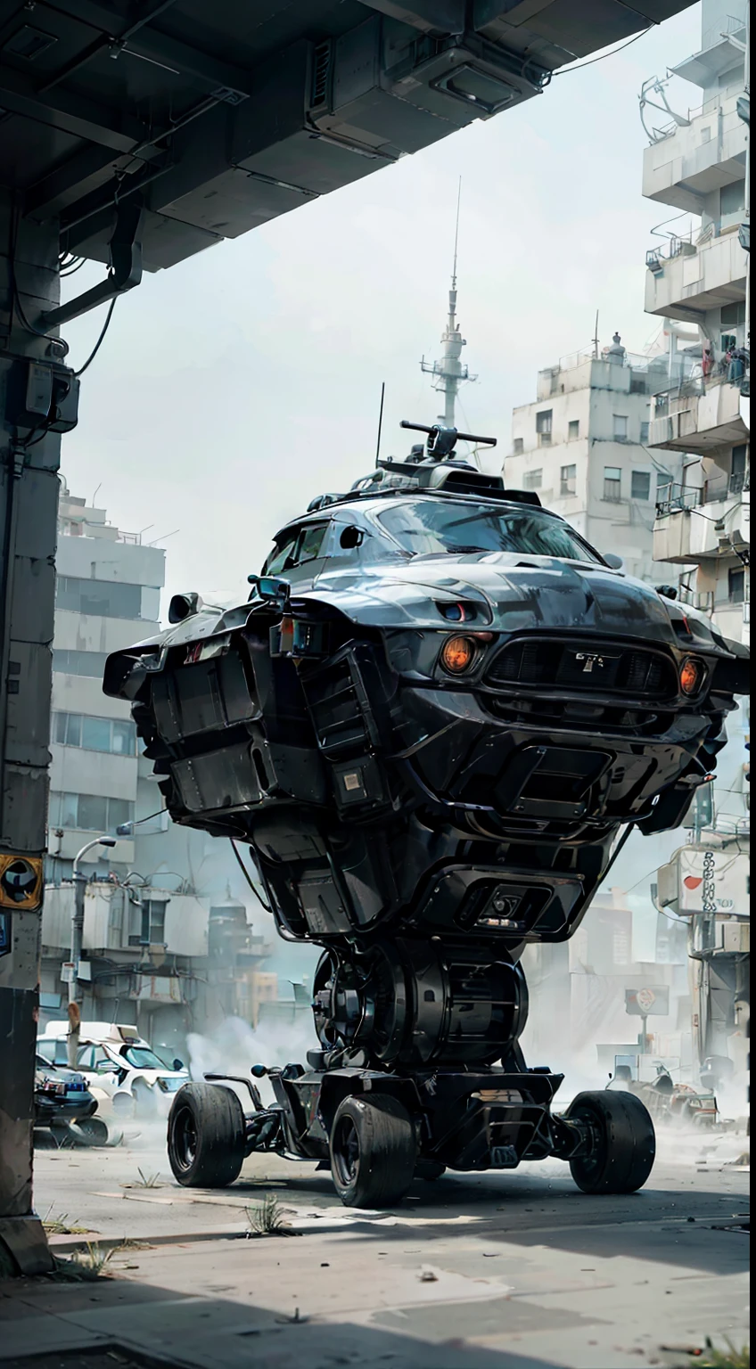 Ultra-clear detailed,Machinary（Huge spaceship over the city），big city，Terrifying，Mist light，Tech texture，Cinema lenses，poster for