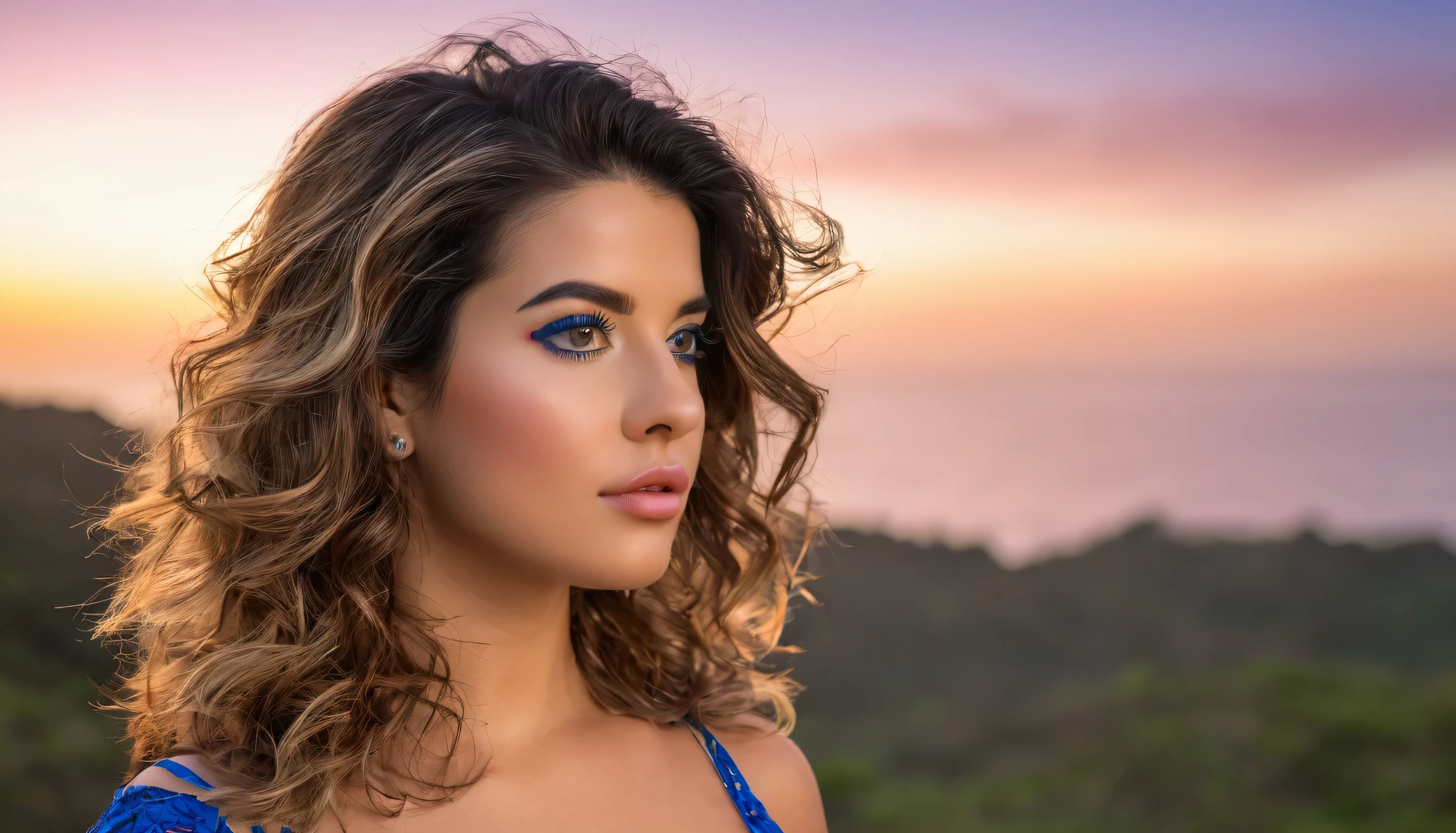no cais de madeira, (regata:1.2), (Top rosa:1.4), 1 garota, totalmente vestido, olhando para o espectador, (next extreme, ecu, foto de rosto inteiro:1.3), (rosto detalhado:1.4), (candid photography:1.2), colorida, feliz, relaxado, sorriso suave, (Hair to the shoulders:1.3), (foundation, corretivo, mascara, bochechas rosadas, maquiagem para olhos esfumados, batom:1.3), esmalte, (lindo, Maravilhoso, flawless complexion:1.2), grampos de cabelo, faixas de cabelo, Fitas, brilho labial, shiny lips, sardas, rosa antigo, rustic brown, bege quente, azul empoeirado, azeitona desbotada, standing, (Sunset, twilight:1.25), fcDetailPortrait, fotografia profissional, HDR (high-range dynamics), underground dispersal, realista, sombra pesada, obra de arte, ultra realista, high resolution, golden ratio, rule of thirds, intricado, Alto detalhe, fotografia de filme, dslr, (cabelo preso em rabo de cavalo:1.3), (olhos azuis:0.8), Cabelo Moreno
