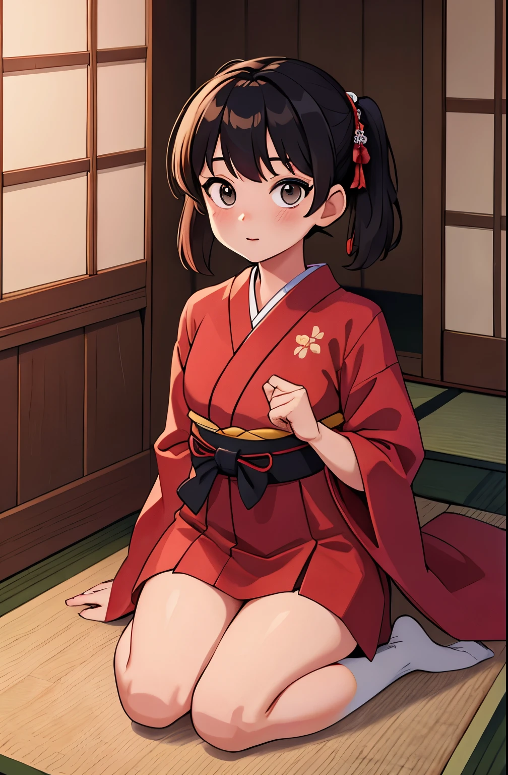 masterpiece, best quality, high resolution,
DefaultOutfit, Japanese cloth, 1girl, solo, seiza,