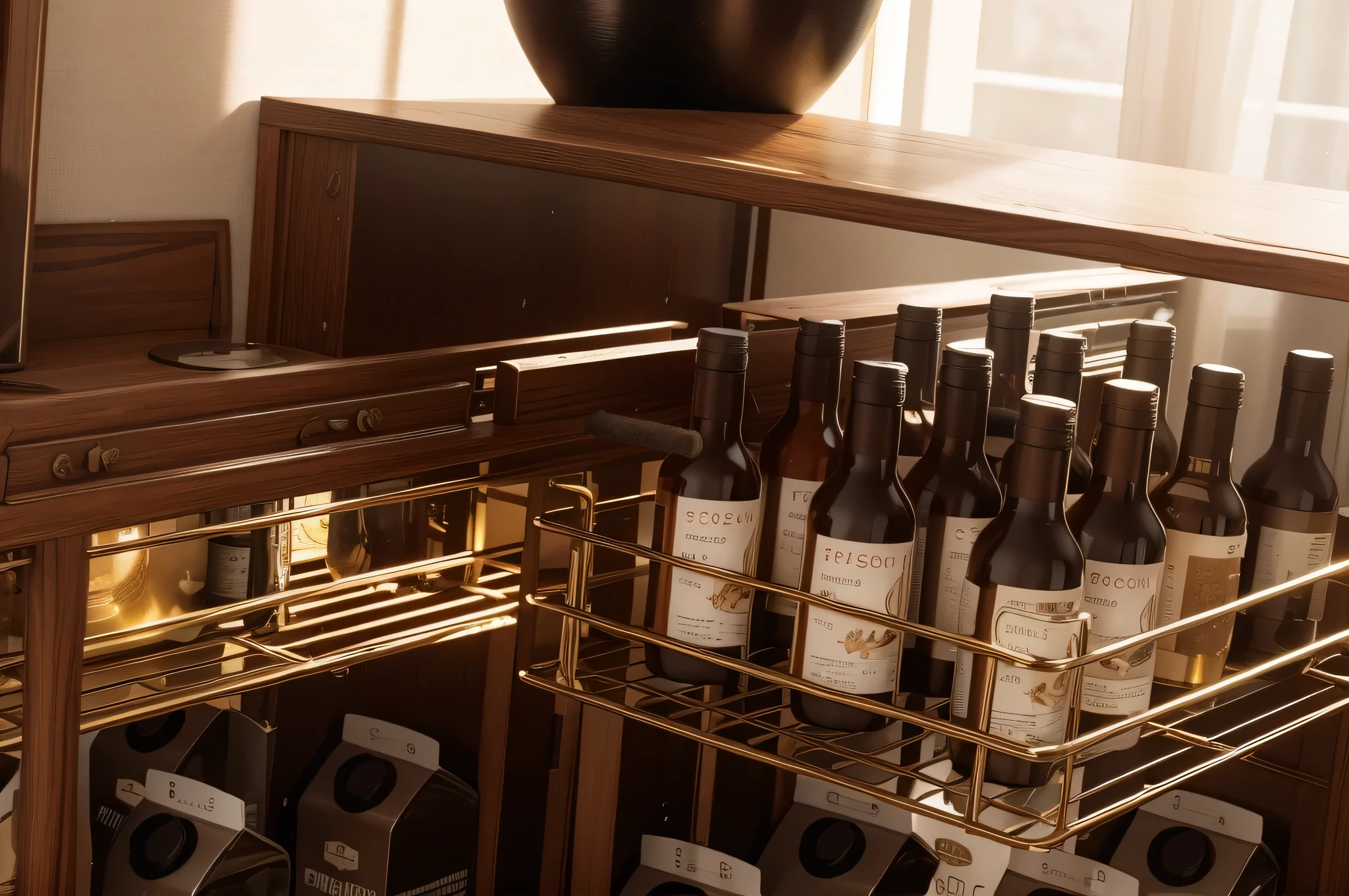 European kitchen,bright,There is a washbasin above,There is also a stove,There are windows,With curtains,There are fruits,The items inside the main body are beautiful,Rich in details,high quality,masterpiece,front,Nikon camera,E-commerce product map,