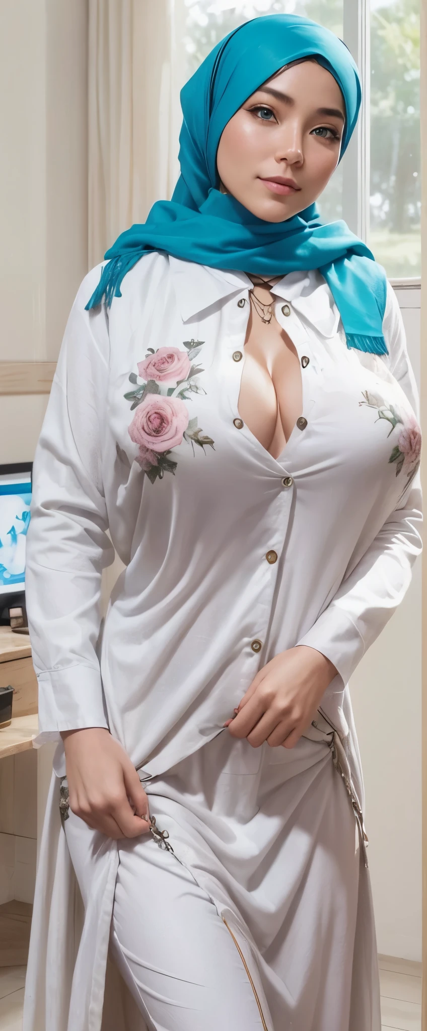 (Beauty feces(Female Cowgirl:1)portraitures:1.5)Wind-swept wilderness landscape(((masterpiece)))、((top-quality))、A MILF、blue eyess、Western Costumes、Brown pants、8K、The ultra-detailliert、realisitic、landscapes、concept-art、exceptionally detailed RAW color photo、Side angle、(lensflare:0.7)、particle effect、Ray latching、Cinema Trick Writing、Shallow depth of field、Shot with Sony Alpha 1、50mm wide angle lens、Foconitide、Cinematic Film Still、 dynamicposes、、(realisitic:1.3)、a blond、Woman Western、Gun belt.large full breasts、gazing at viewer、超A high resolution、a smile、Brown Western Hat,Western Best.Emphasizes cleavage,Sit in a wood chair,