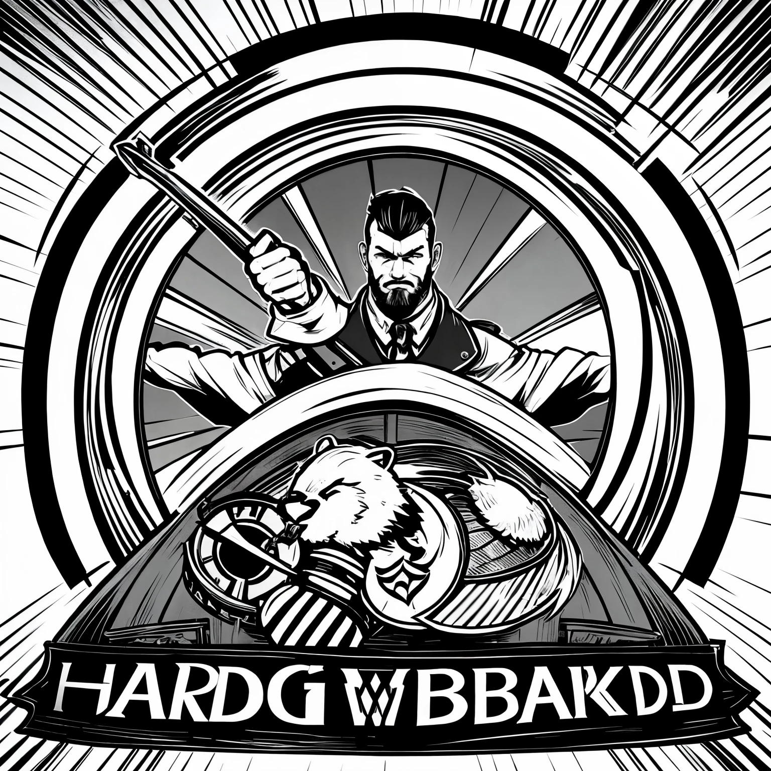 Make a logo for a website that has a barber theme and that bears the name of old_guard_barbershop