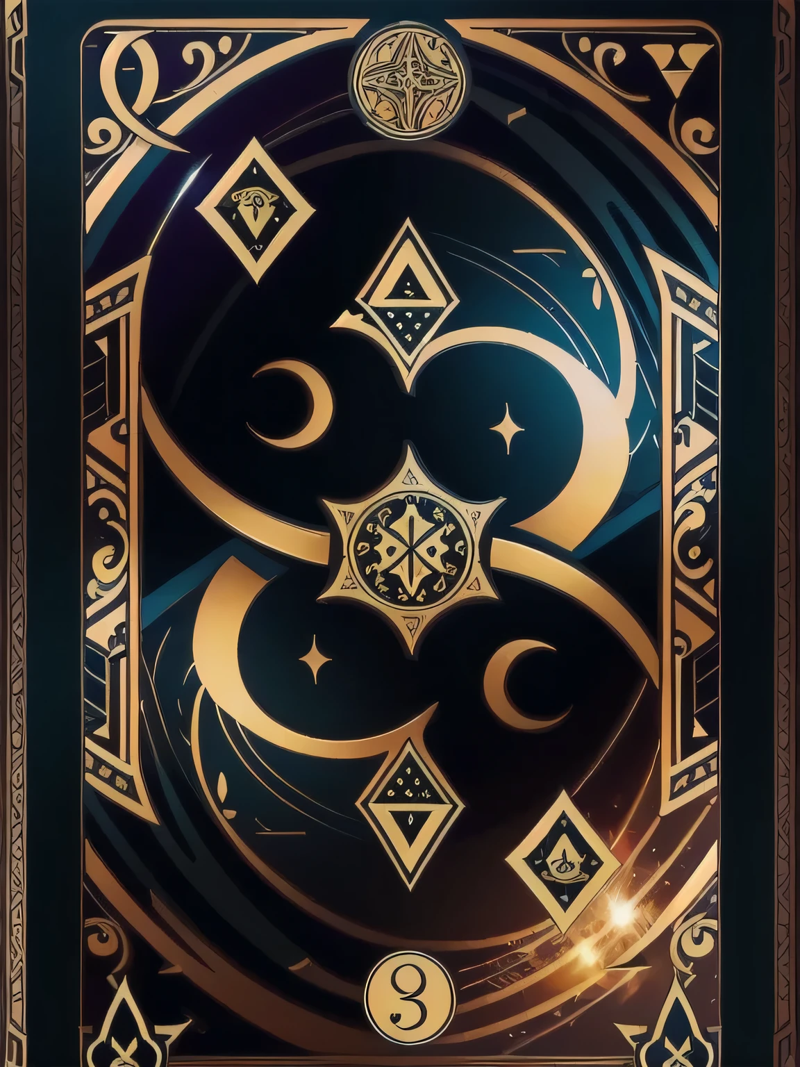 full card design, illustration - n 9, digital art - n 9, detailed –n 9, fractal tarot card style, full art, tarot card design, intricate environment - n 9, full art illustration, the front of a trading card, collectible card art, card art, playing card back