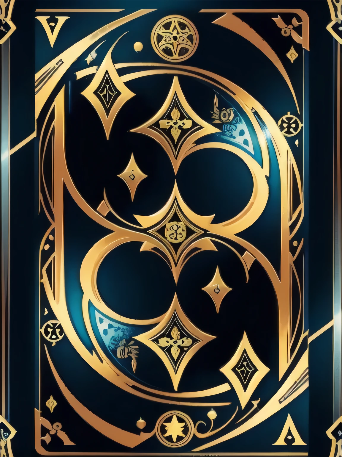 full card design, illustration - n 9, digital art - n 9, detailed –n 9, fractal tarot card style, full art, tarot card design, intricate environment - n 9, full art illustration, the front of a trading card, collectible card art, card art, playing card back