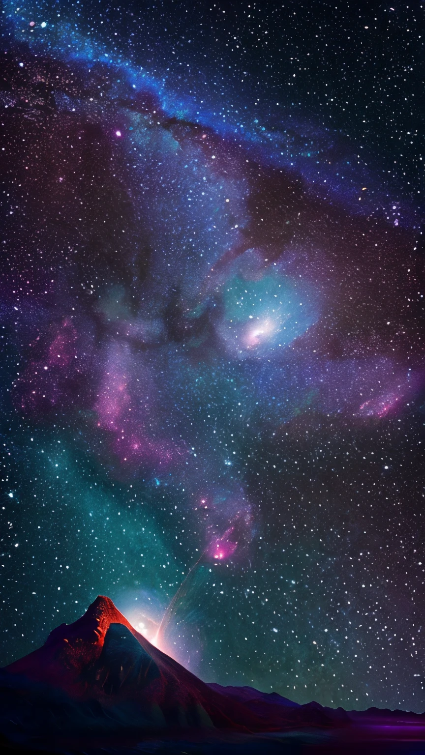 supernova　starry sky　planet　fantasy