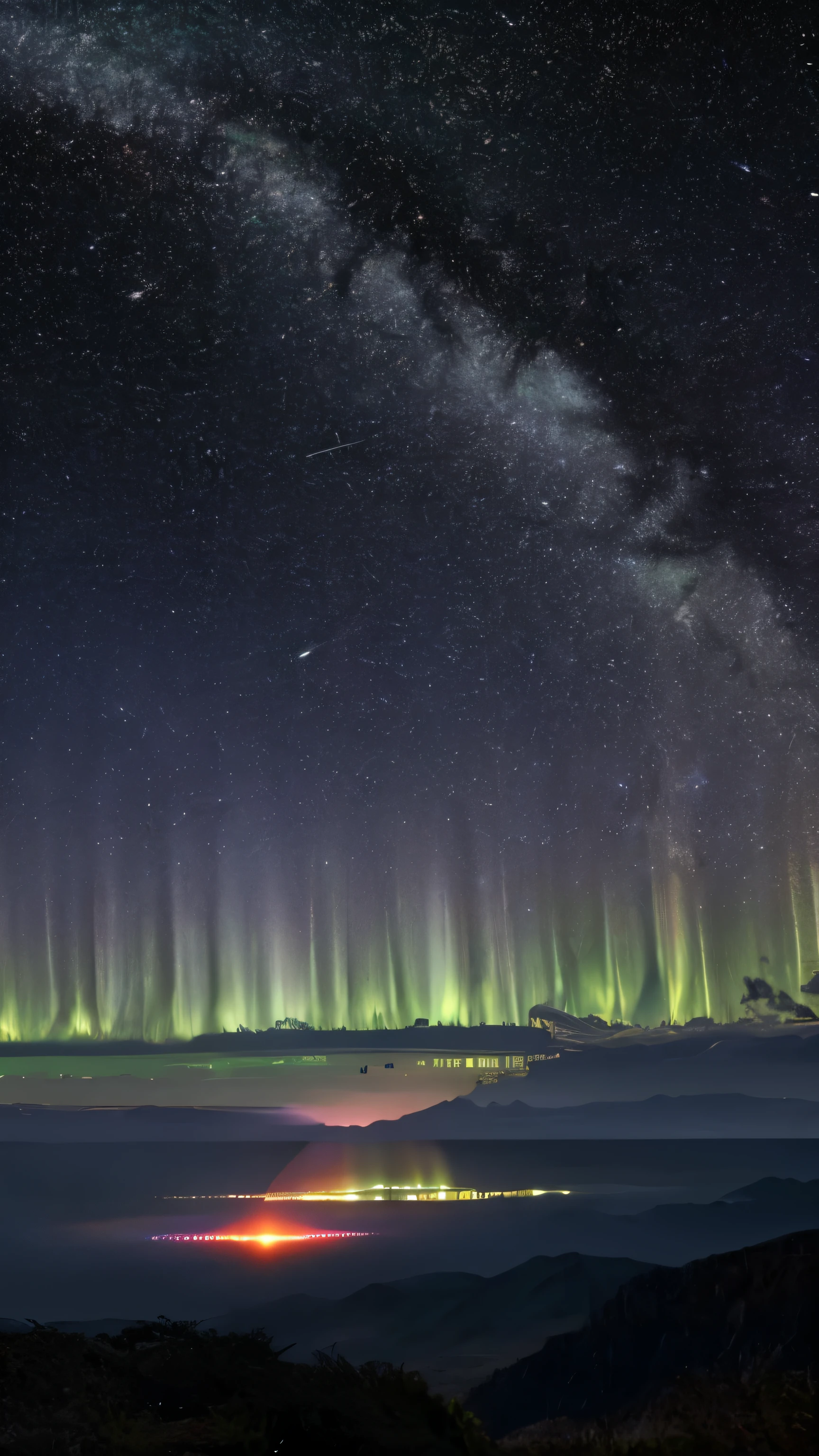 universe　meteor　aurora　shine
