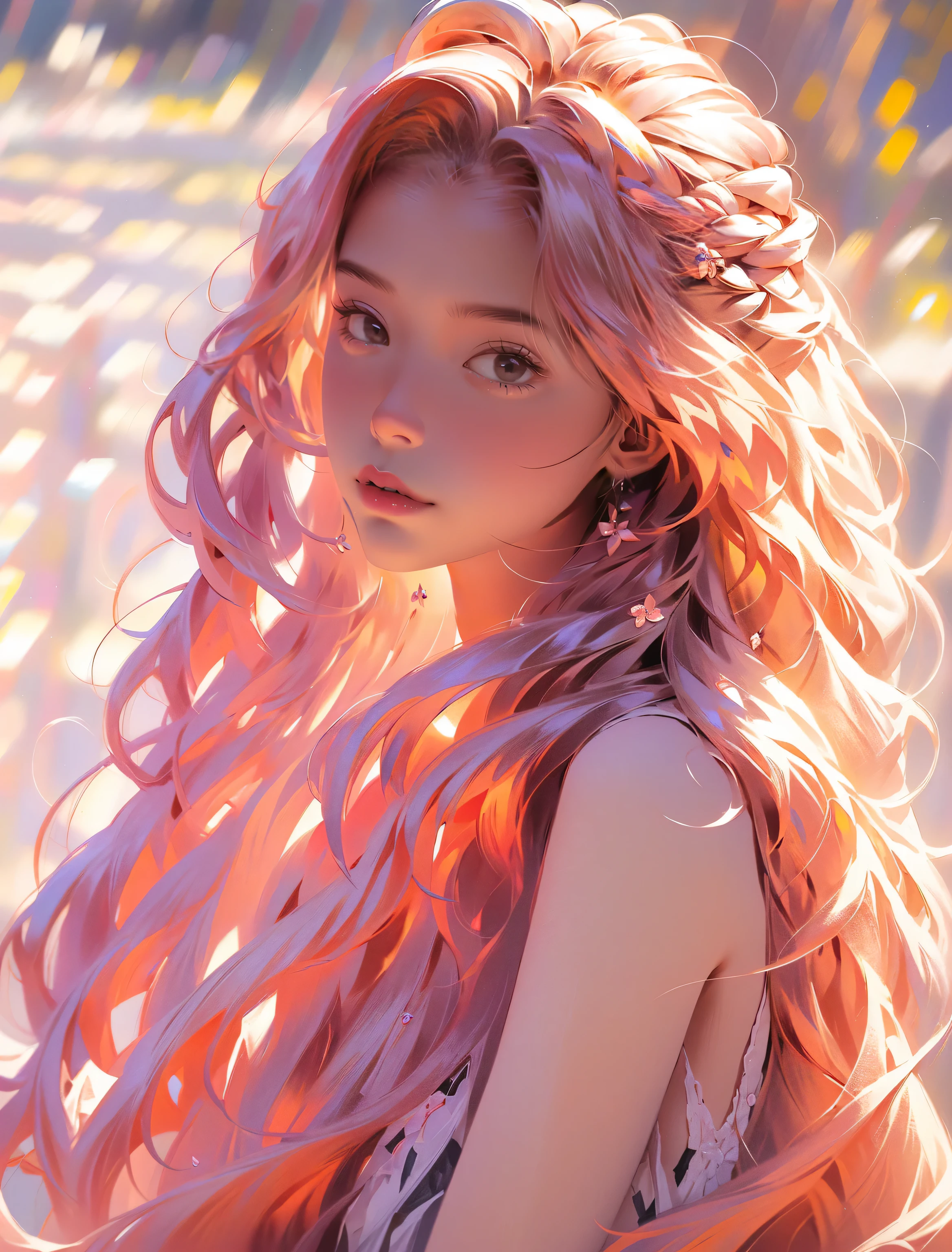 masterpiece,bestquality,1girl,solo,floatinghair,onthebeach,hair_pull, extremely detailed CG unity 8k wallpaper,masterpiece, best quality, ultra-detailed, beautiful detailed eyes:1.2,best illumination, (best shadow, an extremely delicate and beautiful, bloom),