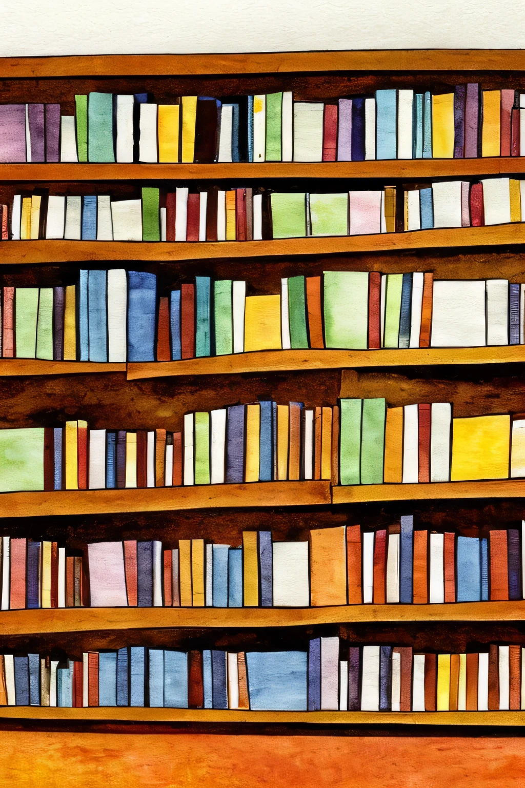a bookshelf background