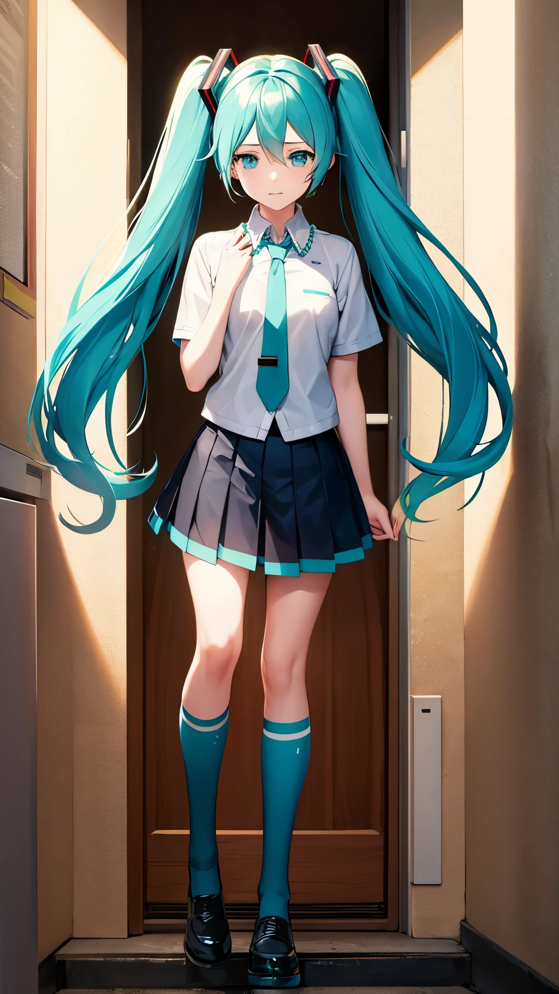 anime character、Hatsune Miku、A sad but hopeful departure、High school career