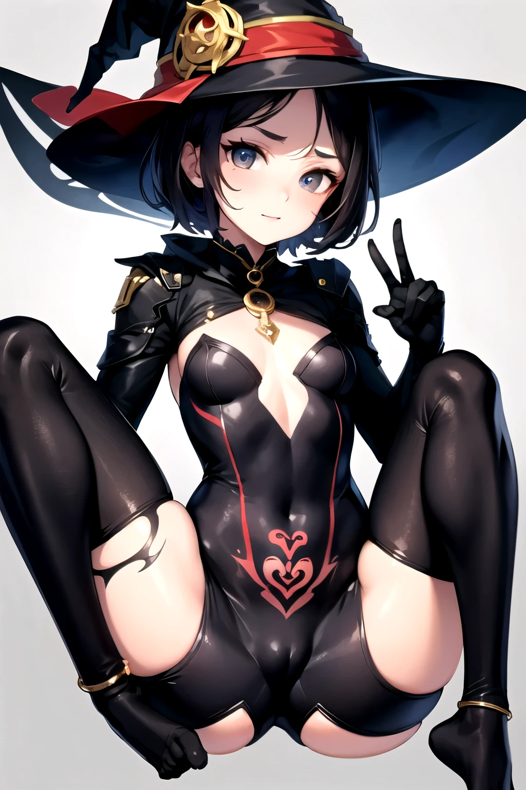 ((best quality)), ((masterpiece)), (detailed), perfect face
witch, body suit, tattoo in leg, hair short