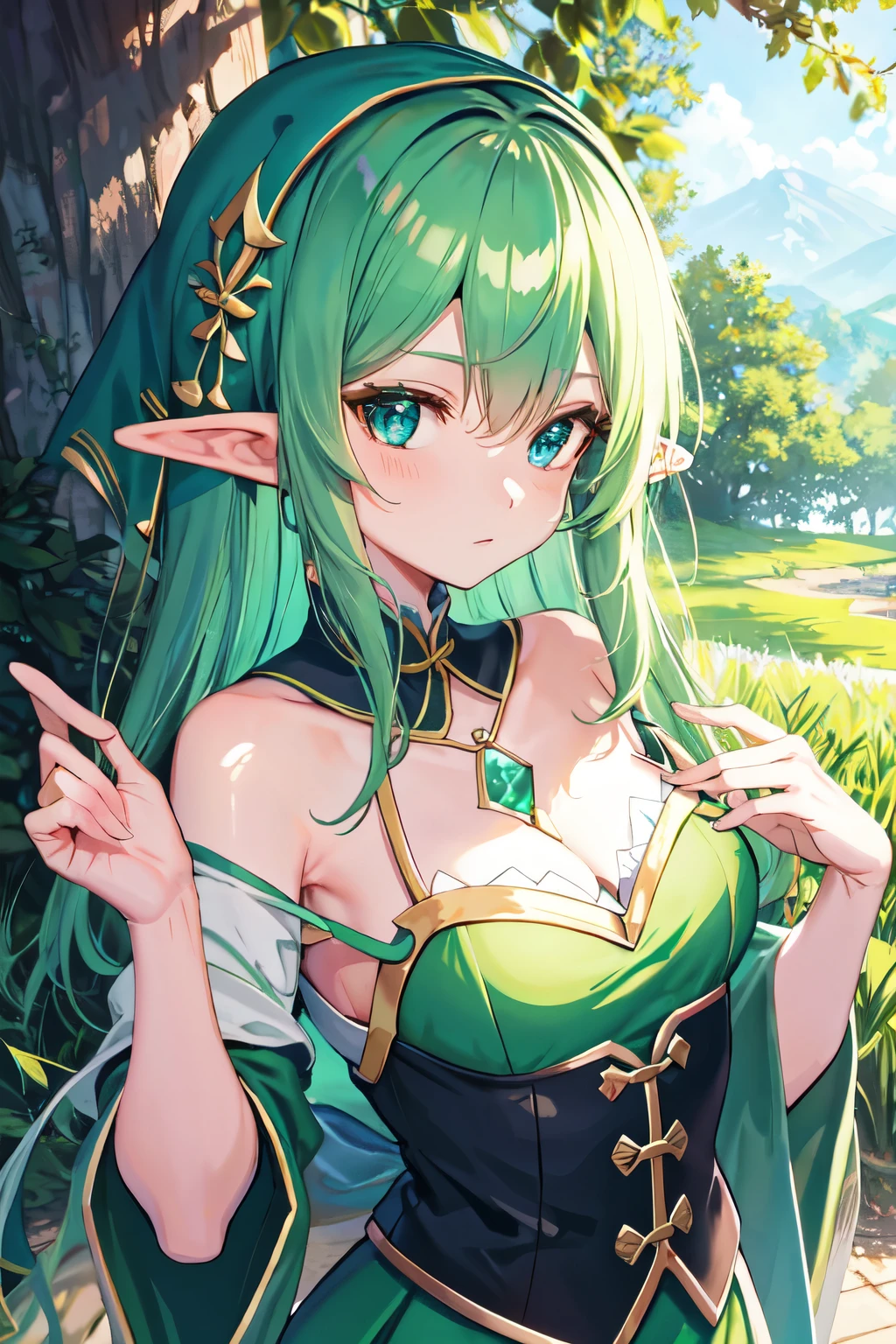 ELF、triangle、Emerald green
