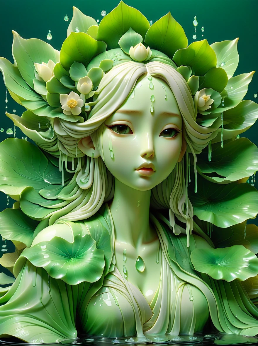 masterpiece，，stills，1girl，floating into the sky，close up，gloomily，((gloomy，cry，sob，tearful，shed tears:1.8))，gloomy的光线和温暖，Sun sets，（spark of light：0.7），卡通close up红发女人，creepy clown girl，Harley Quinn，goth clown girl，whole body concept，Necromancer，，chuck style，Smart style，dark screen tone
