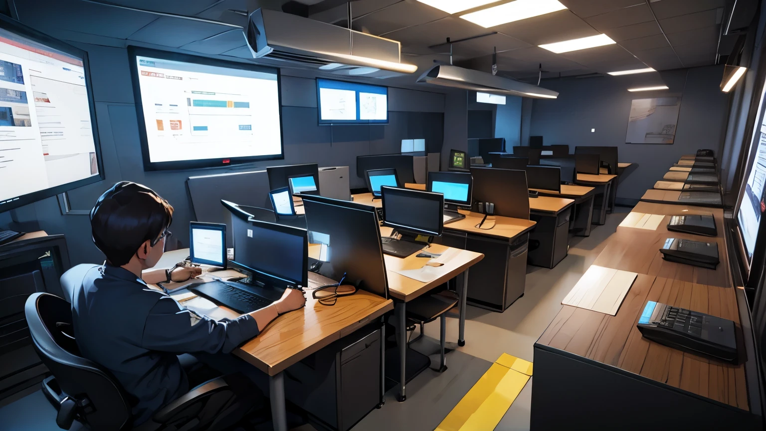 people using computers