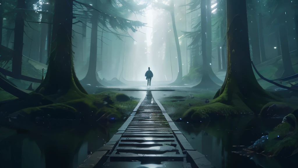 Keep the composition dynamic yet balanced, guiding the viewer's eye on an uplifting journey through the imaginative world you've created. Subtle symbols or metaphorical elements pertaining to evolution, progress and boundless potential are welcome, but avoid any literal text.