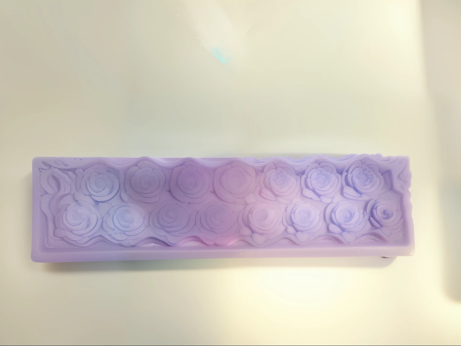 there is a Soap bar with a blue substance in it, pastel colorful mold, silicone skin, colorful mold, rendering, textured base ; product photos, salt, Product introduction photos, Soap, thing, Silicone sleeve, carved Soap, sea water foam, smooth clean texture, Resin, Soap carving, Zhongju, mold, product photo, Highly detailed melted wax, modeling clay